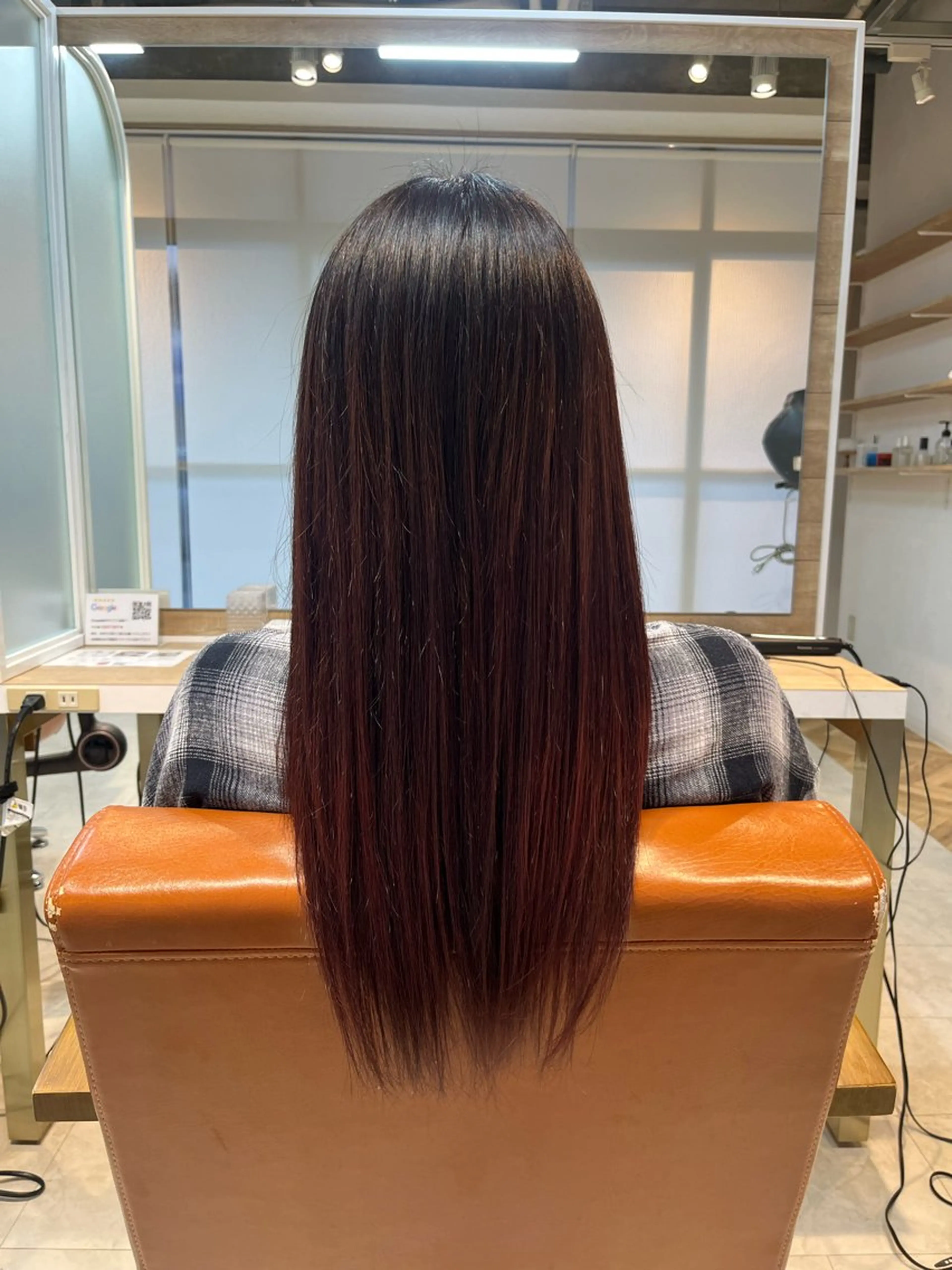 ロング カラー グラデーションカラー レッドカラー 下畑 希美/ SOUPLE.のヘアスタイル