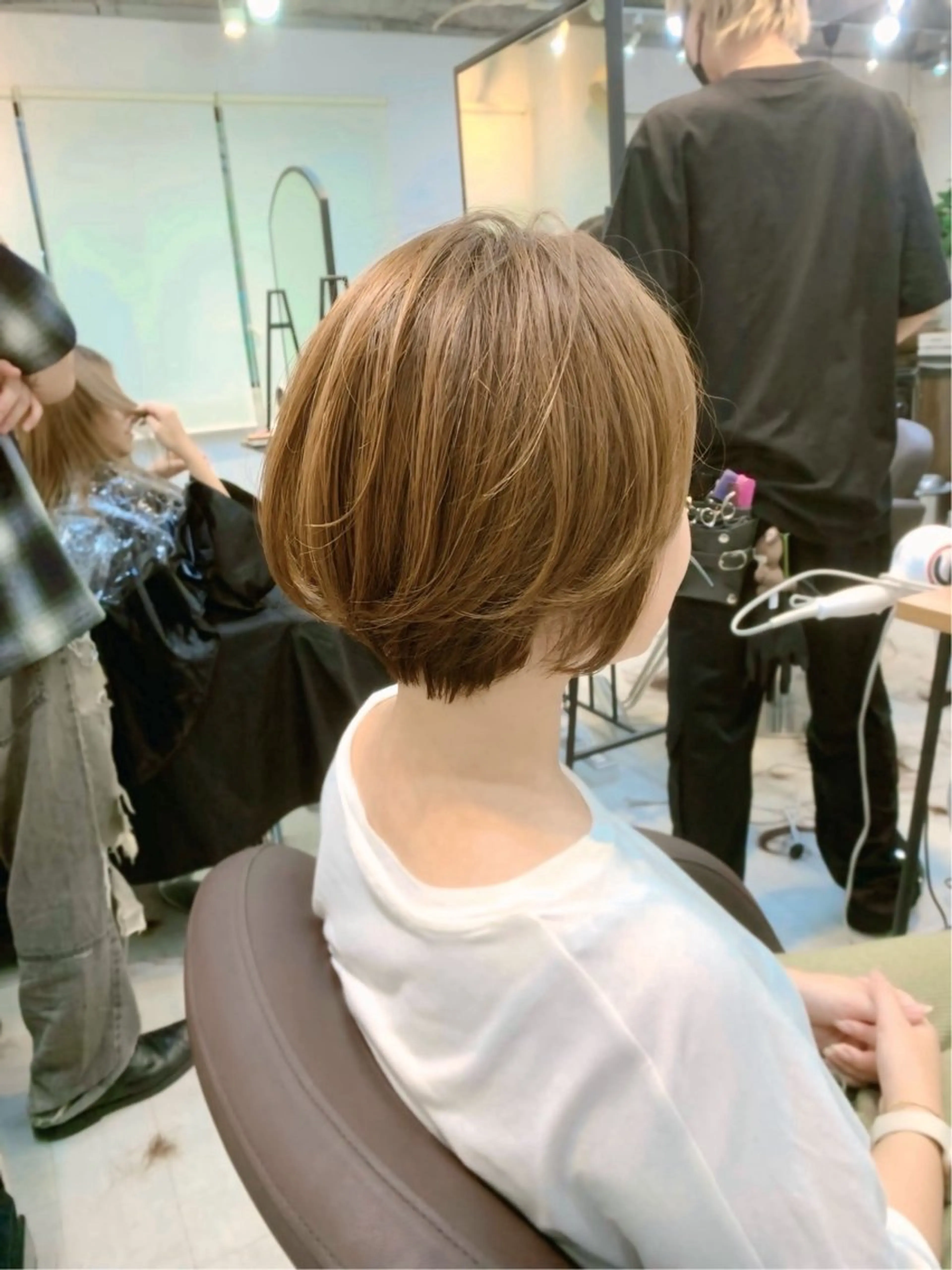 ショート カラー カット ヘアカラー トリートメント 前田 健太のヘアスタイル