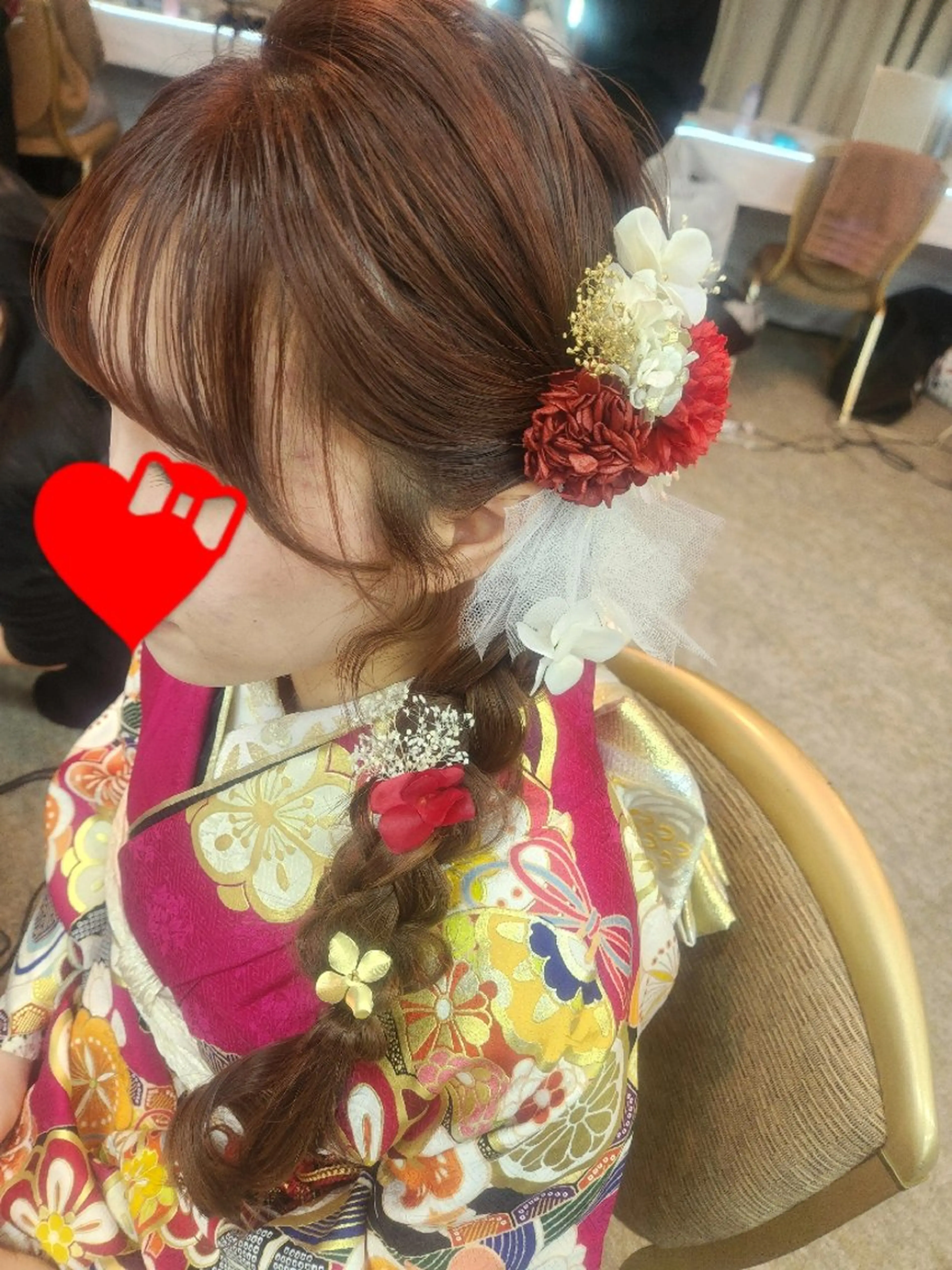 ロング ヘアアレンジ サロンソレイユ(マツ エク/ヘアセット)のヘアスタイル