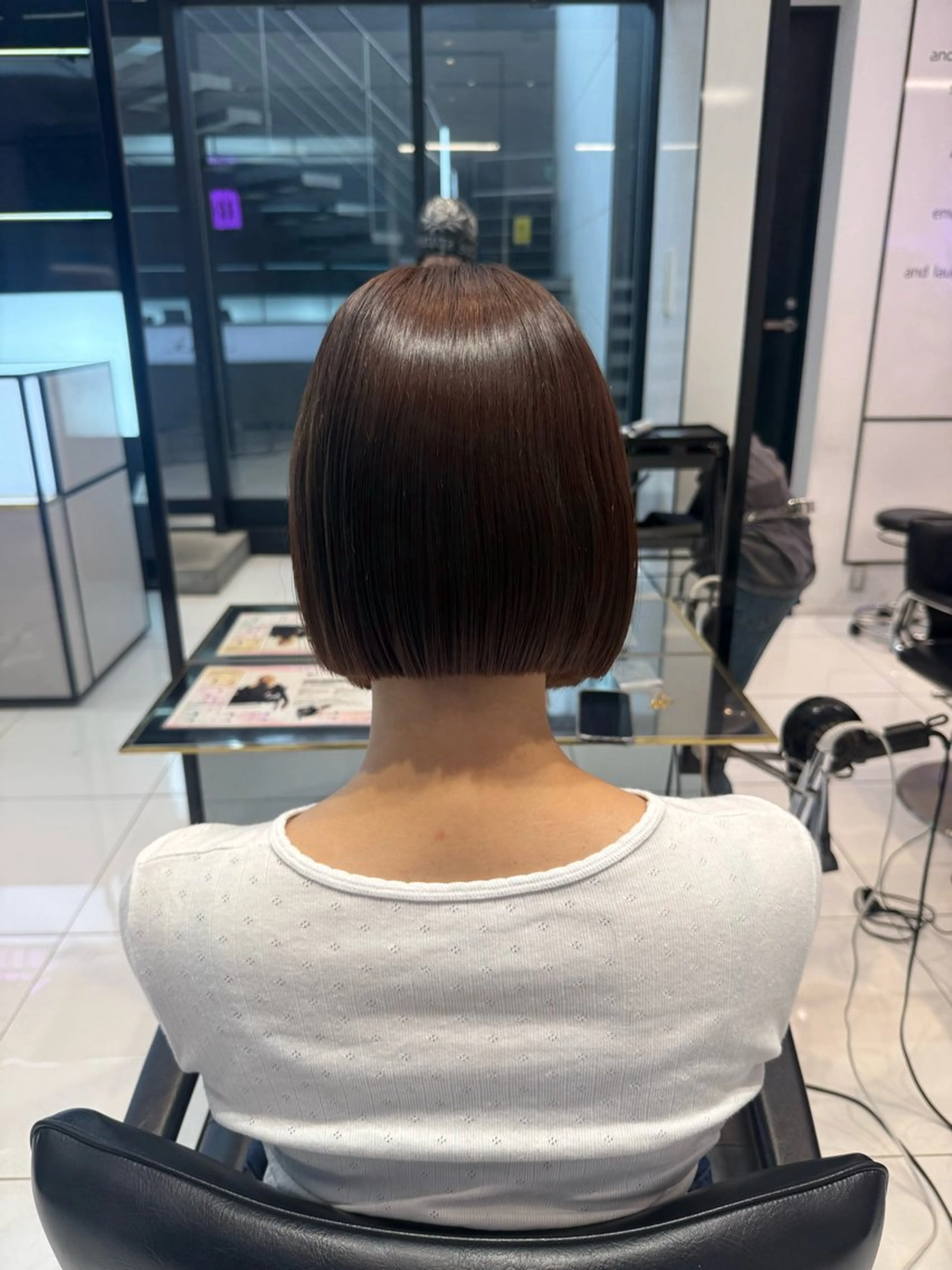 ショート ケアカラー チョコレートブラウン ヘアカラー keen吉祥寺所属・keen吉祥寺🐆 レイヤー/NAO🩶のヘアスタイル