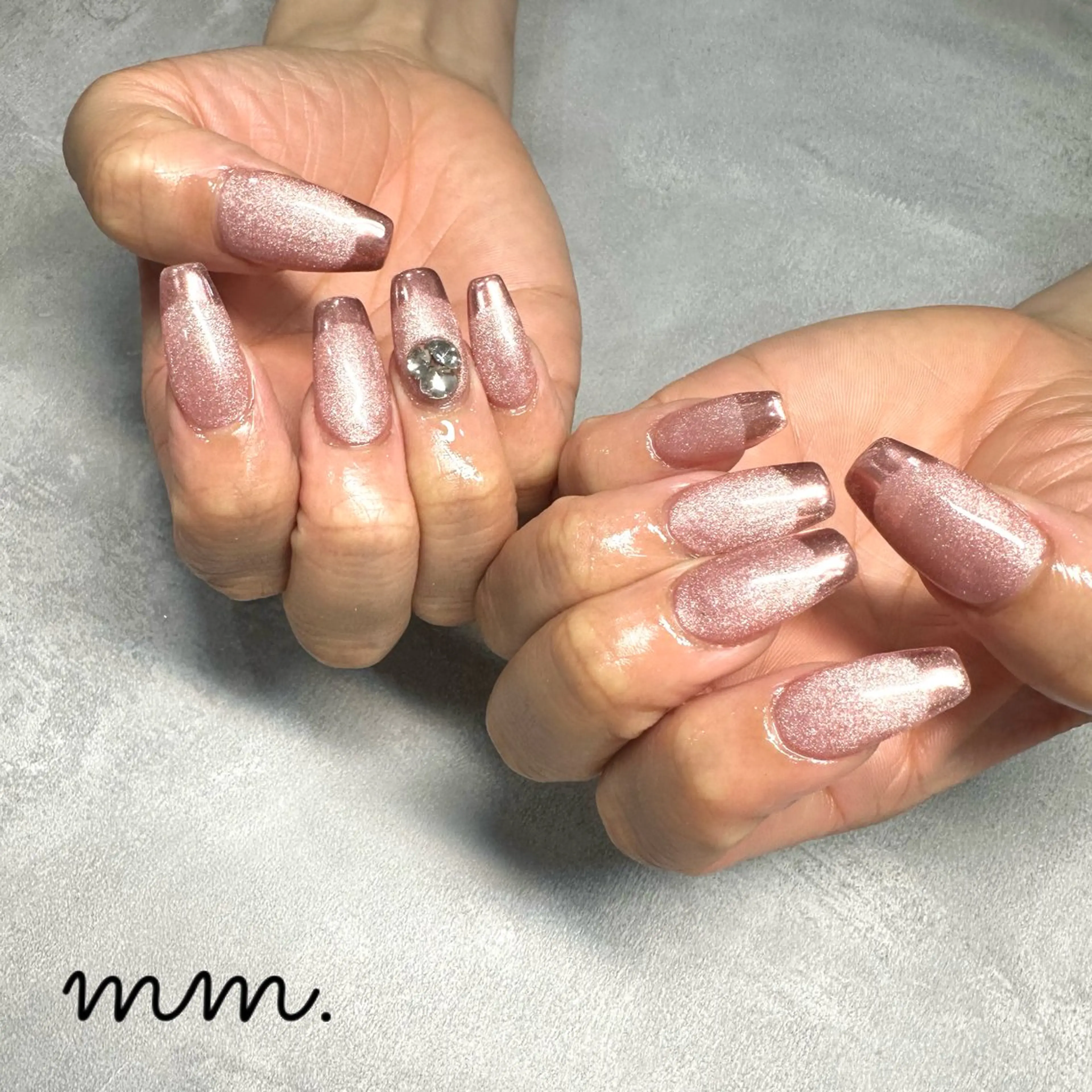 ネイル ハンドネイル 🩷🩵mm.大宮 Riyo🧸🩵🩷のネイルデザイン