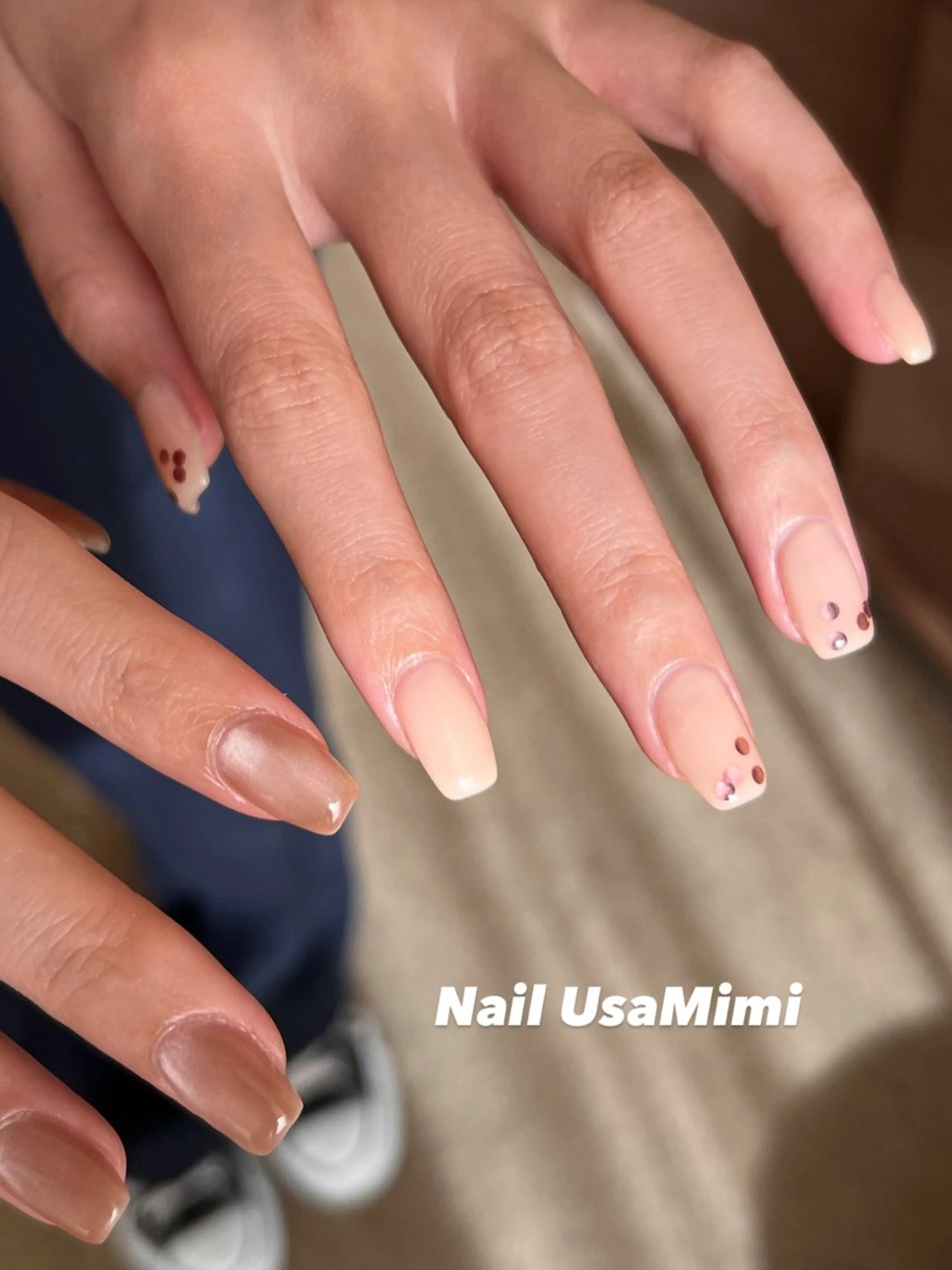 ミディアム ハンドネイル 本町Nail Usa Mimi  SAKIのネイルデザイン