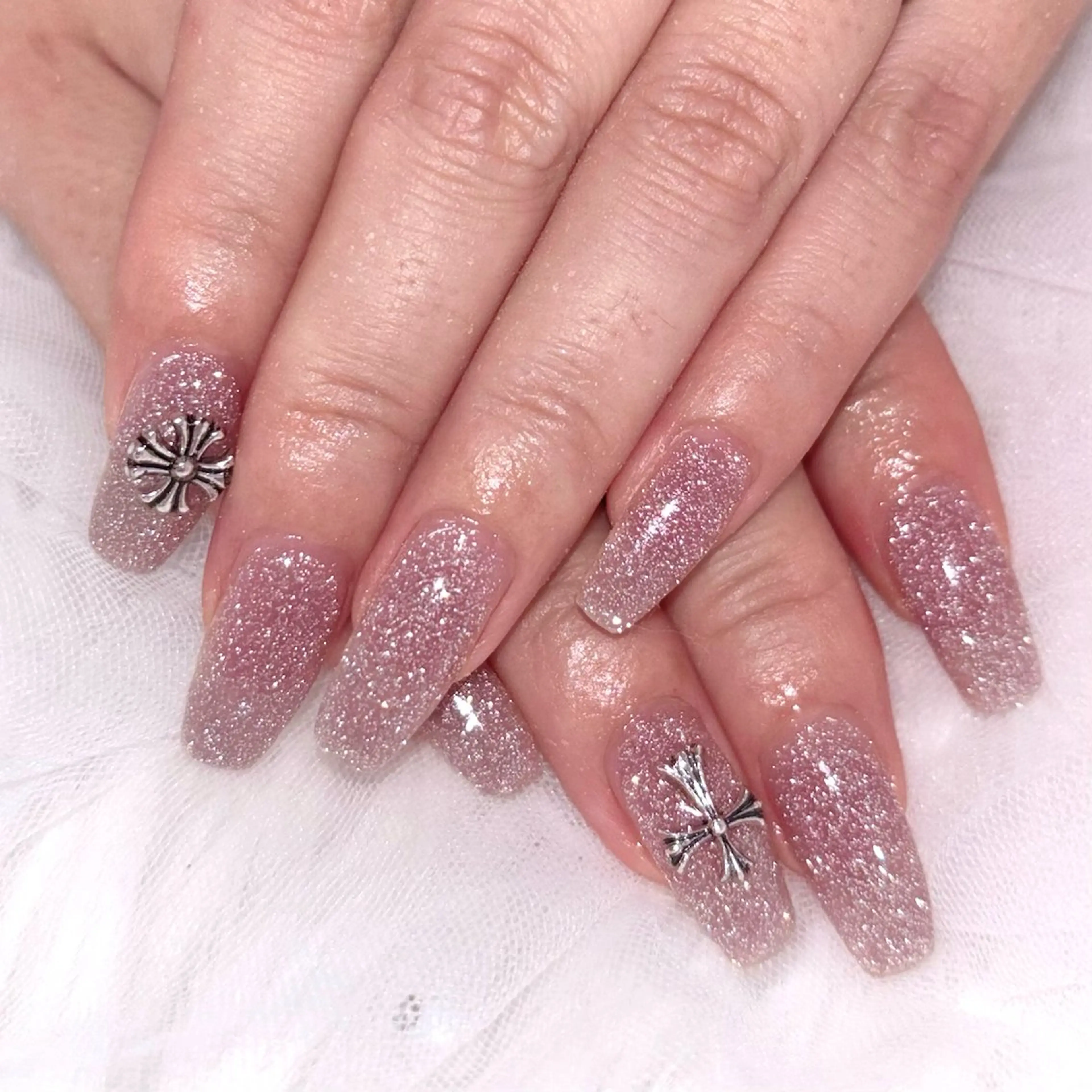 ネイル フラッシュネイル キラキラネイル ハンドネイル Noix nailのネイルデザイン