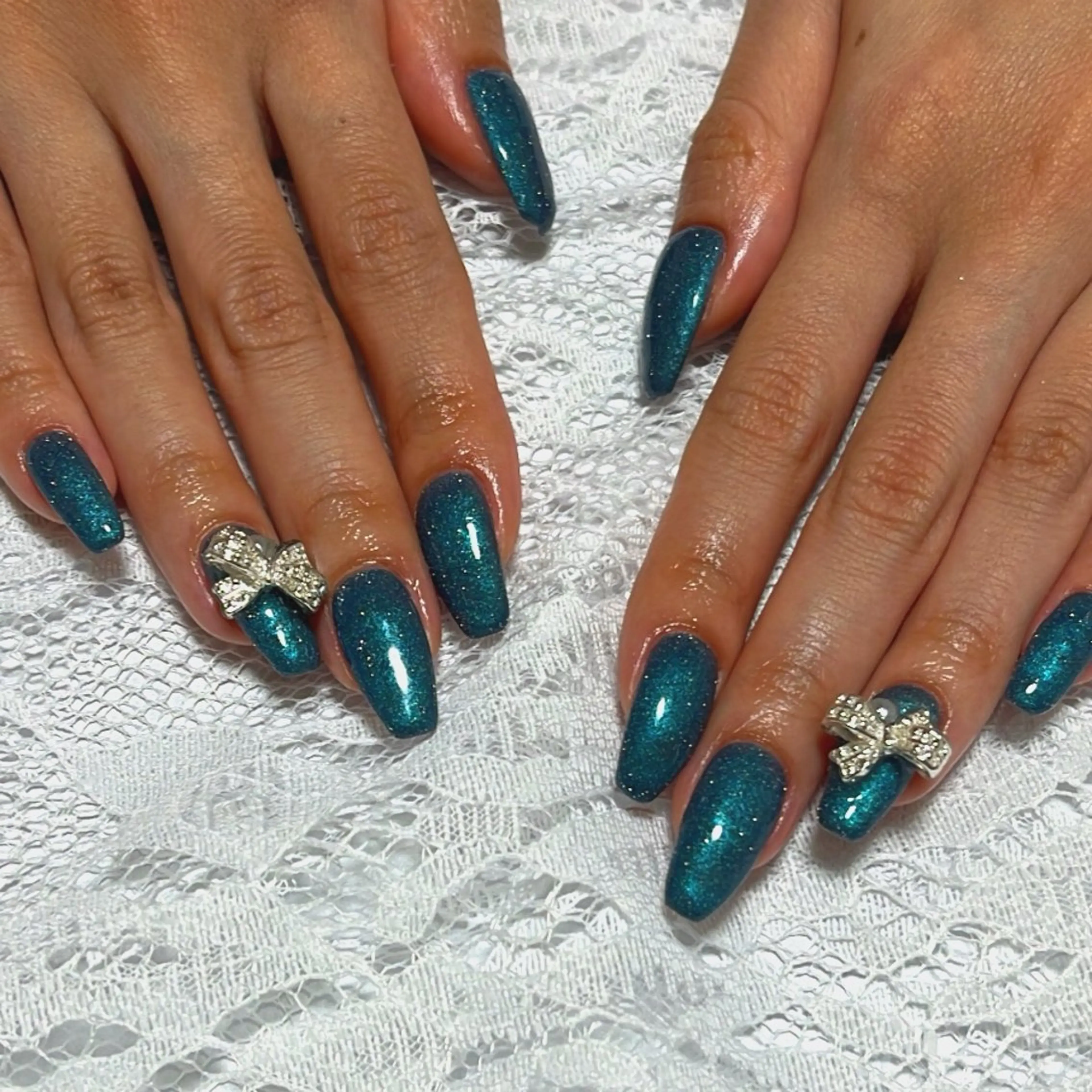 ネイル フラッシュネイル キラキラネイル ハンドネイル 自宅サロン りぶネイルのネイルデザイン