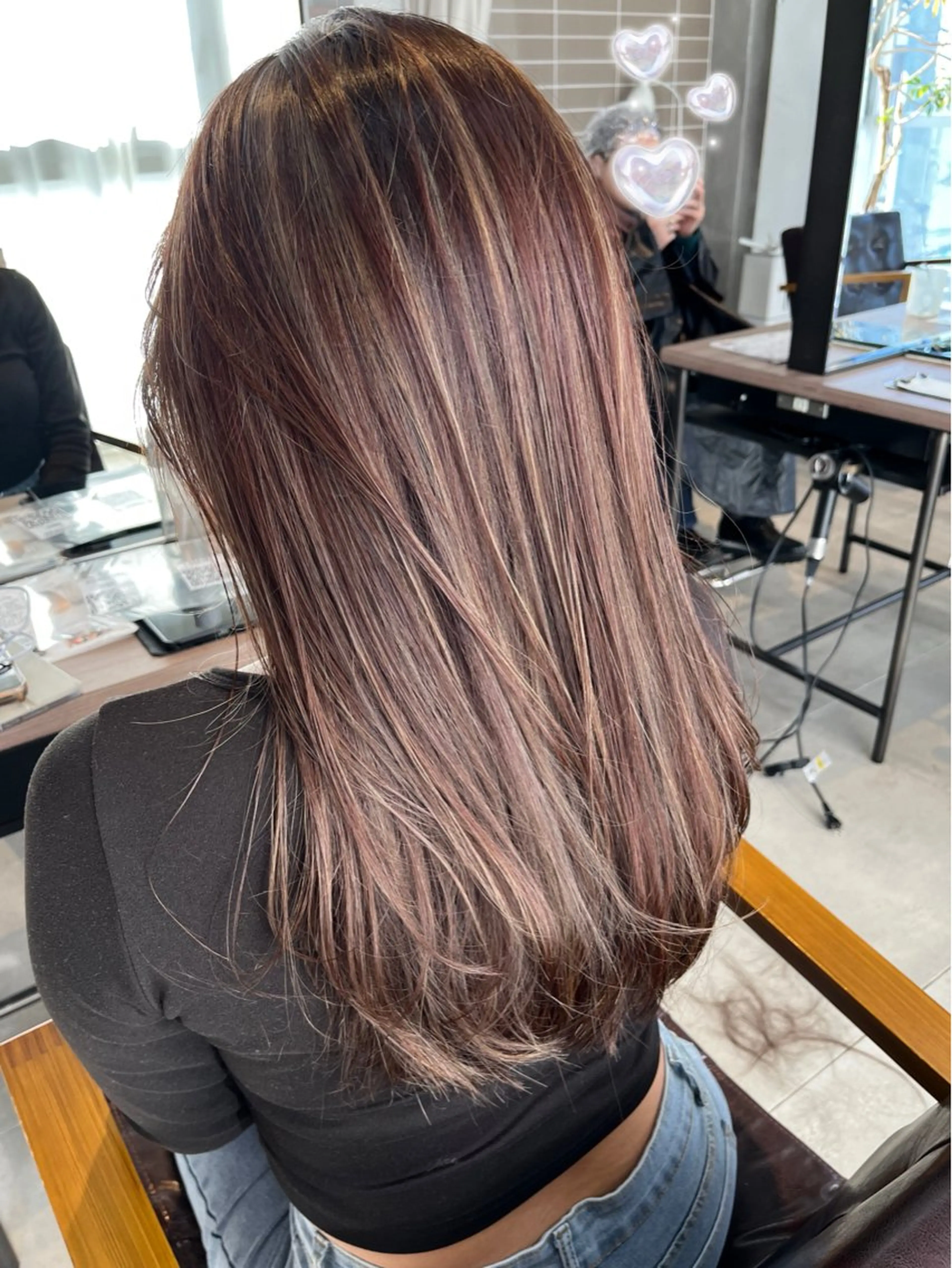 ロング ハイライト カット ヘアカラー AKARI🌟ボブ/ ハイライト/似合わせのヘアスタイル