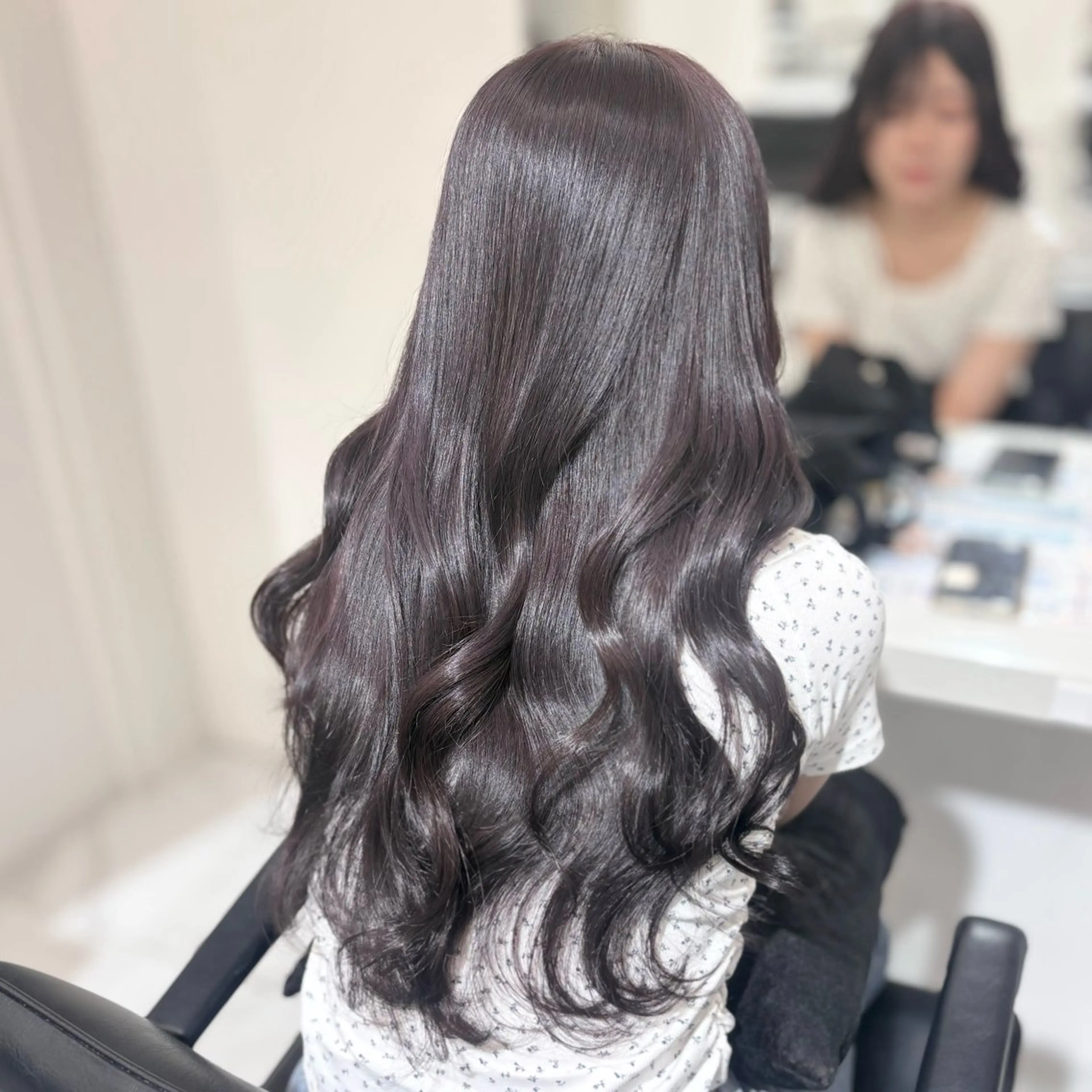 ロング ラベンダーベージュ カット ヘアカラー トリートメント 艶髪🤎透明感カラー 渋谷/ririkaのヘアスタイル