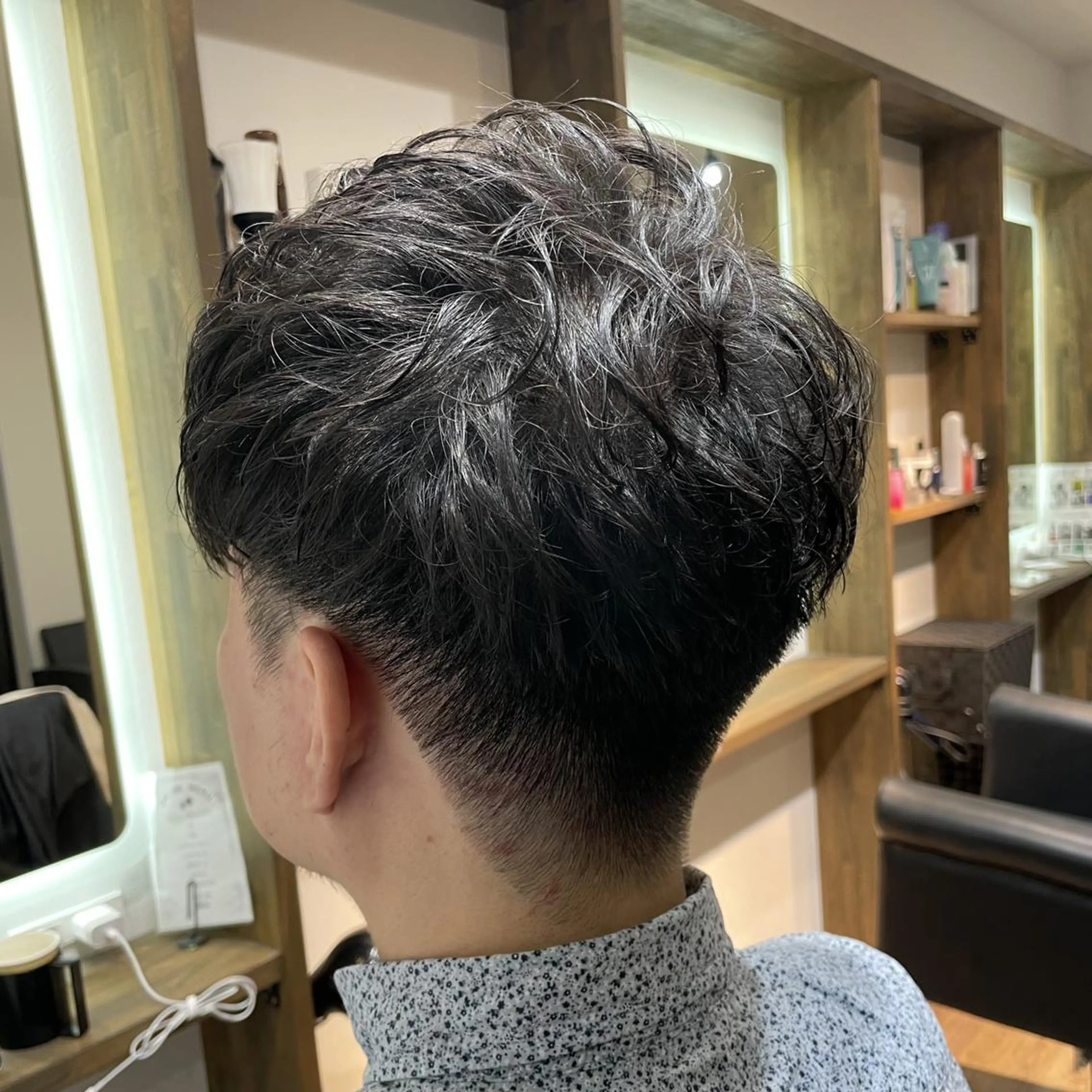 ショート パーマ メンズ ビジネス カット パーマ 名駅Private Salon　Noaのヘアスタイル