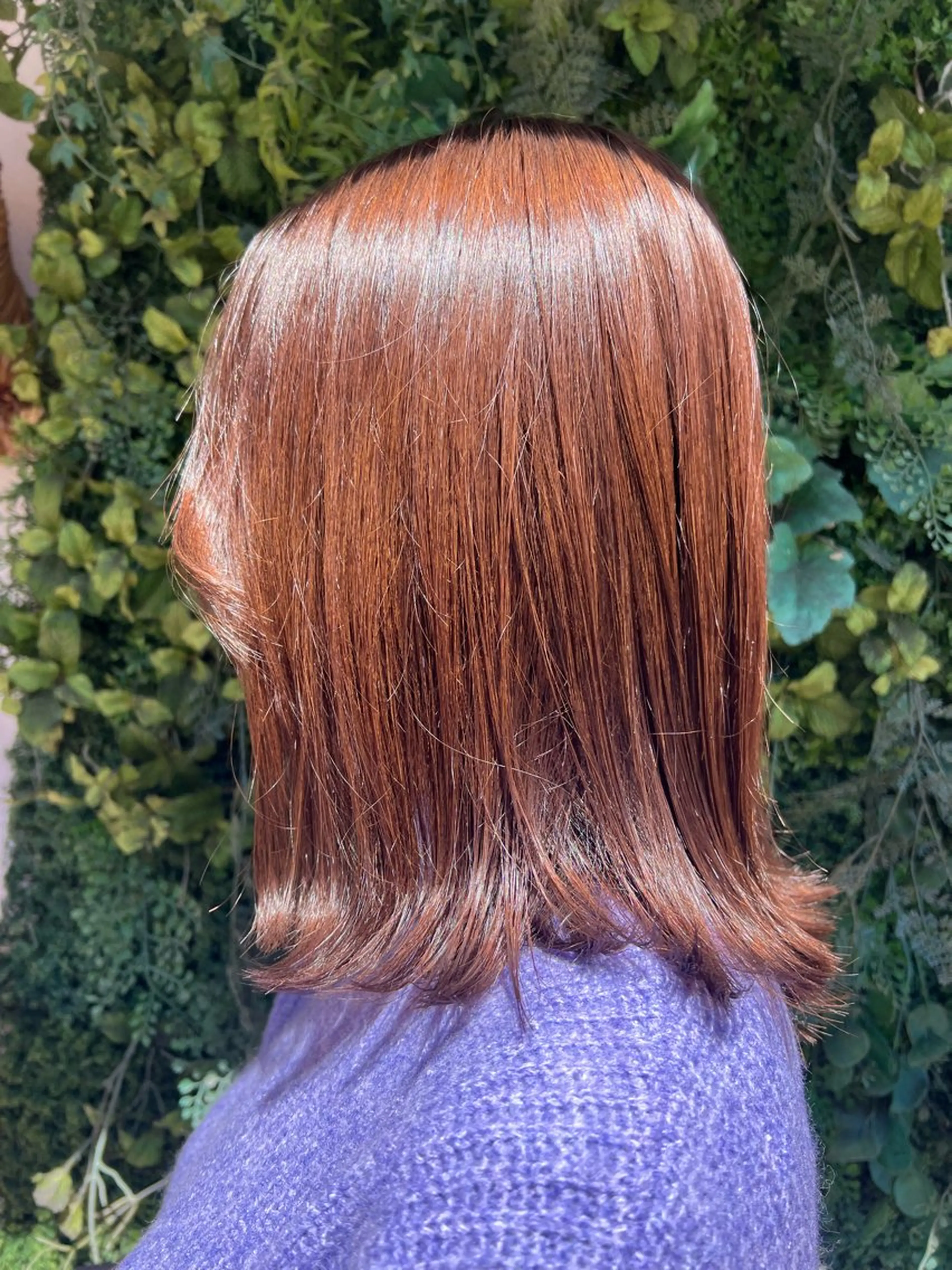 ミディアム カット 朝が楽になる艶髪縮毛 ✨中稲明梨のヘアスタイル