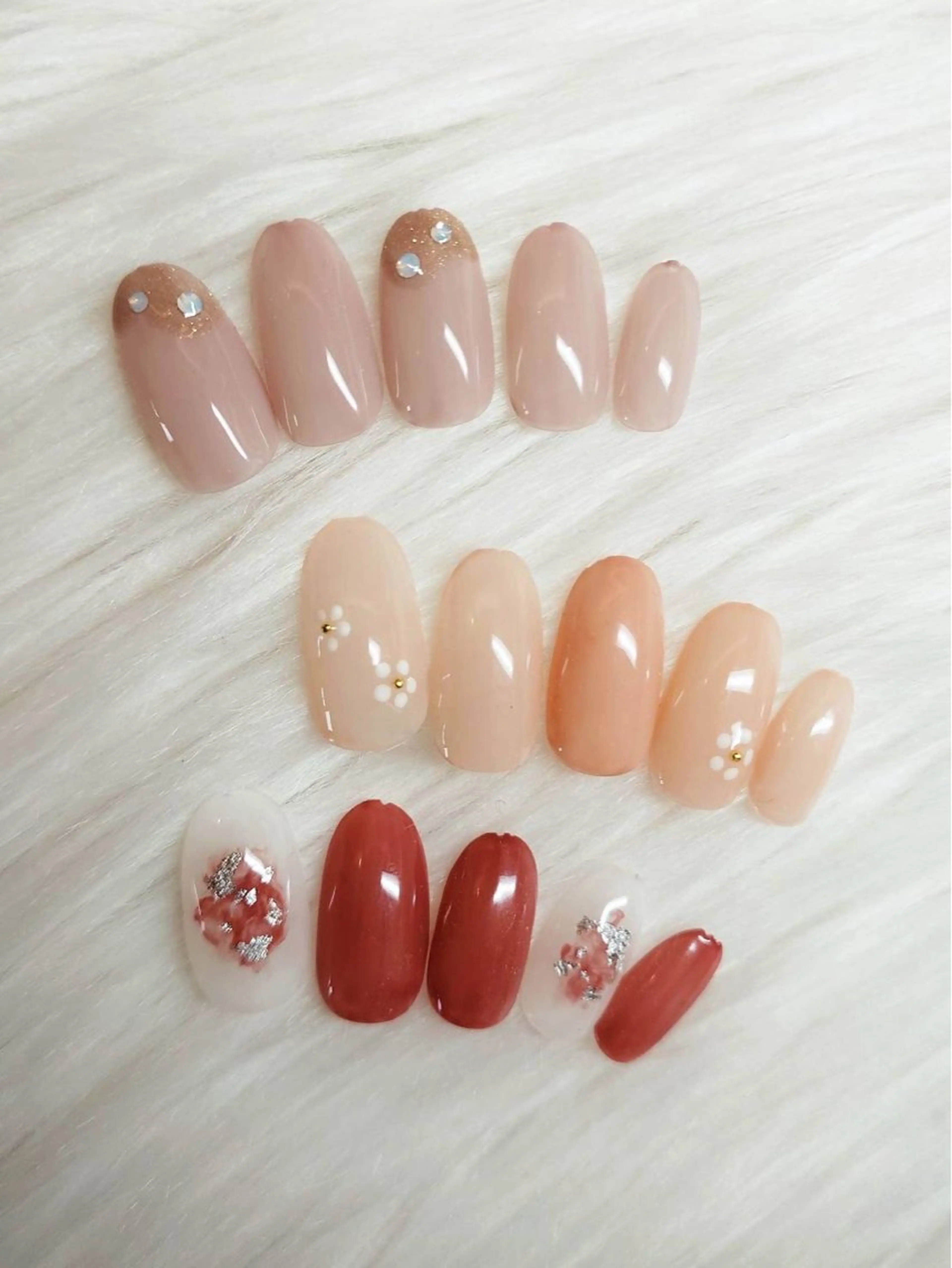 シンプルネイル(アート2本)オフ無しの写真