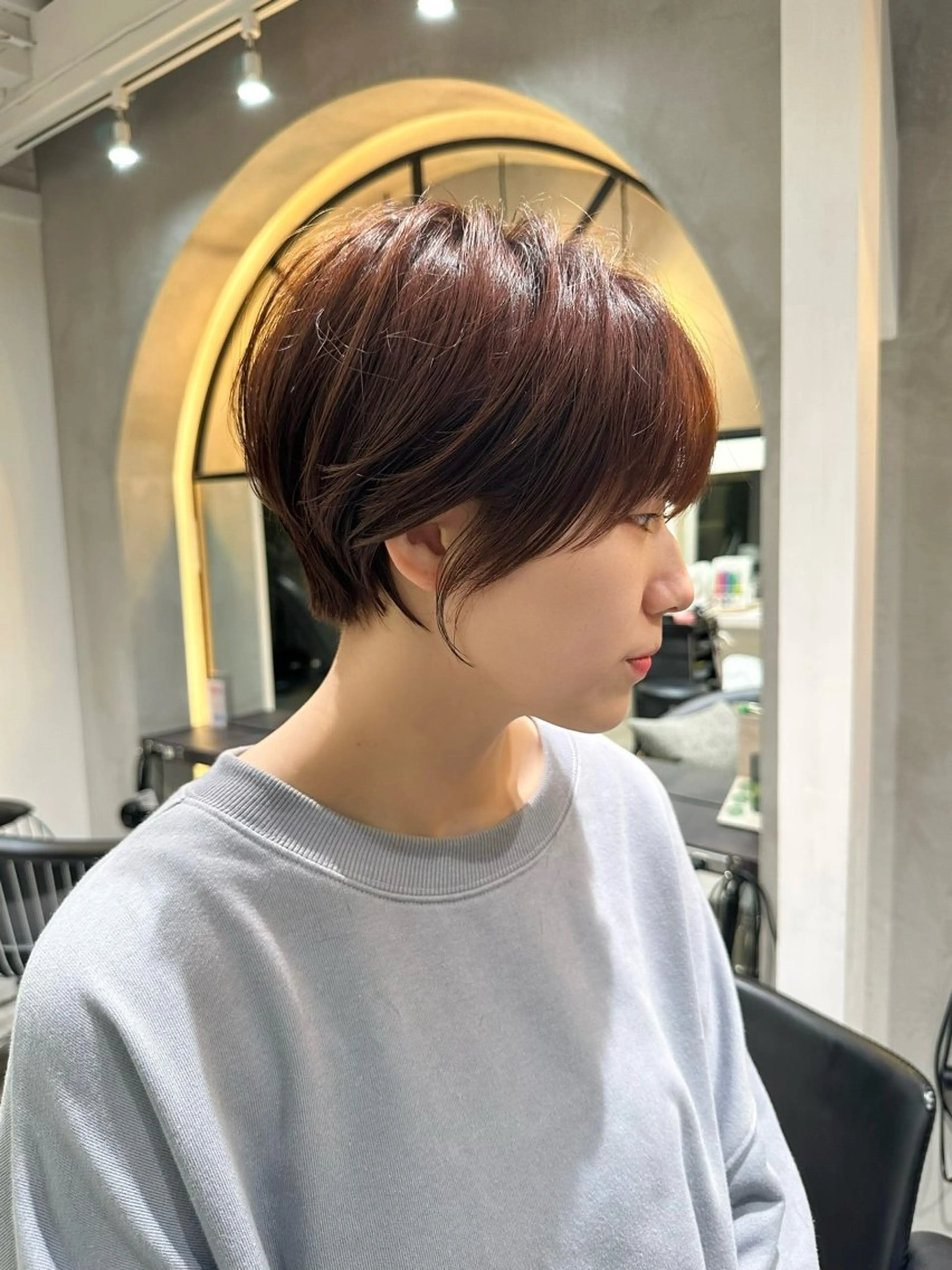 ショート ショートヘア 小顔カット カット ヘアカラー トリートメント ヘッドスパ taiga ショート /レイヤー/矯正🌈のヘアスタイル