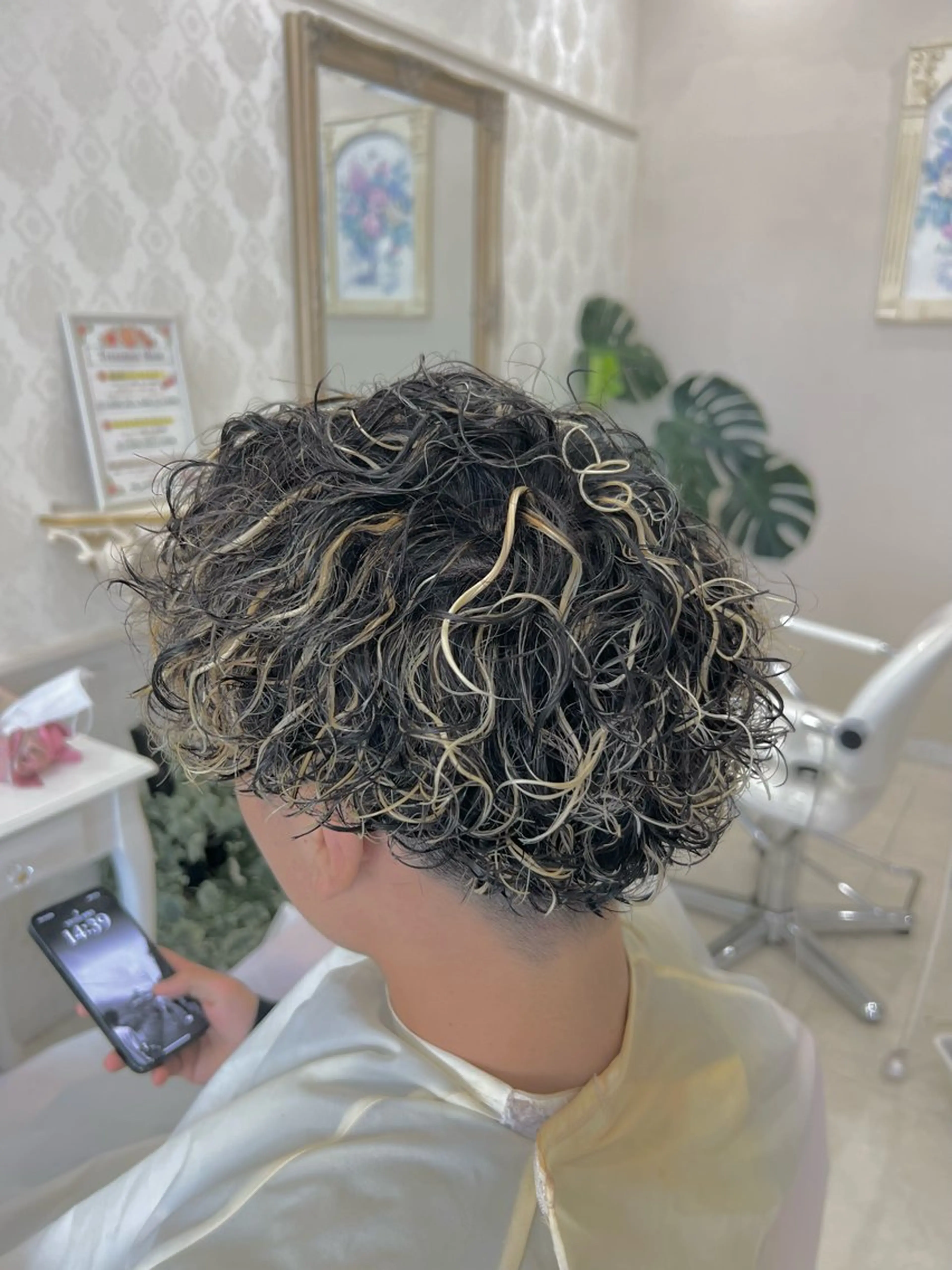 カラー パーマ メンズ Heal西尾 星野ヒロトのヘアスタイル