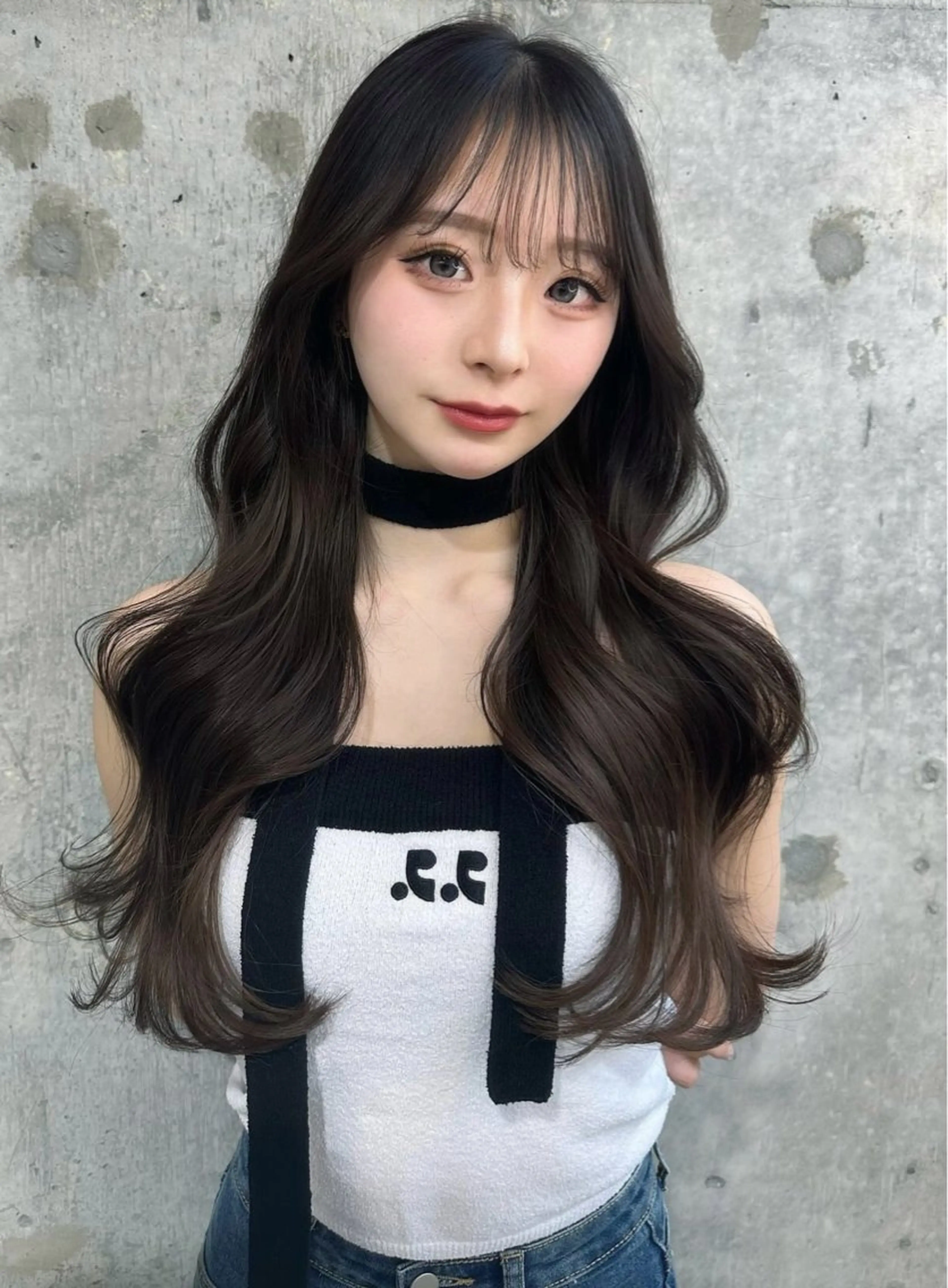 セミロング カラー ヘアカラー トリートメント 新宿/韓国風レイヤー 髪質改善/渋谷直樹のヘアスタイル