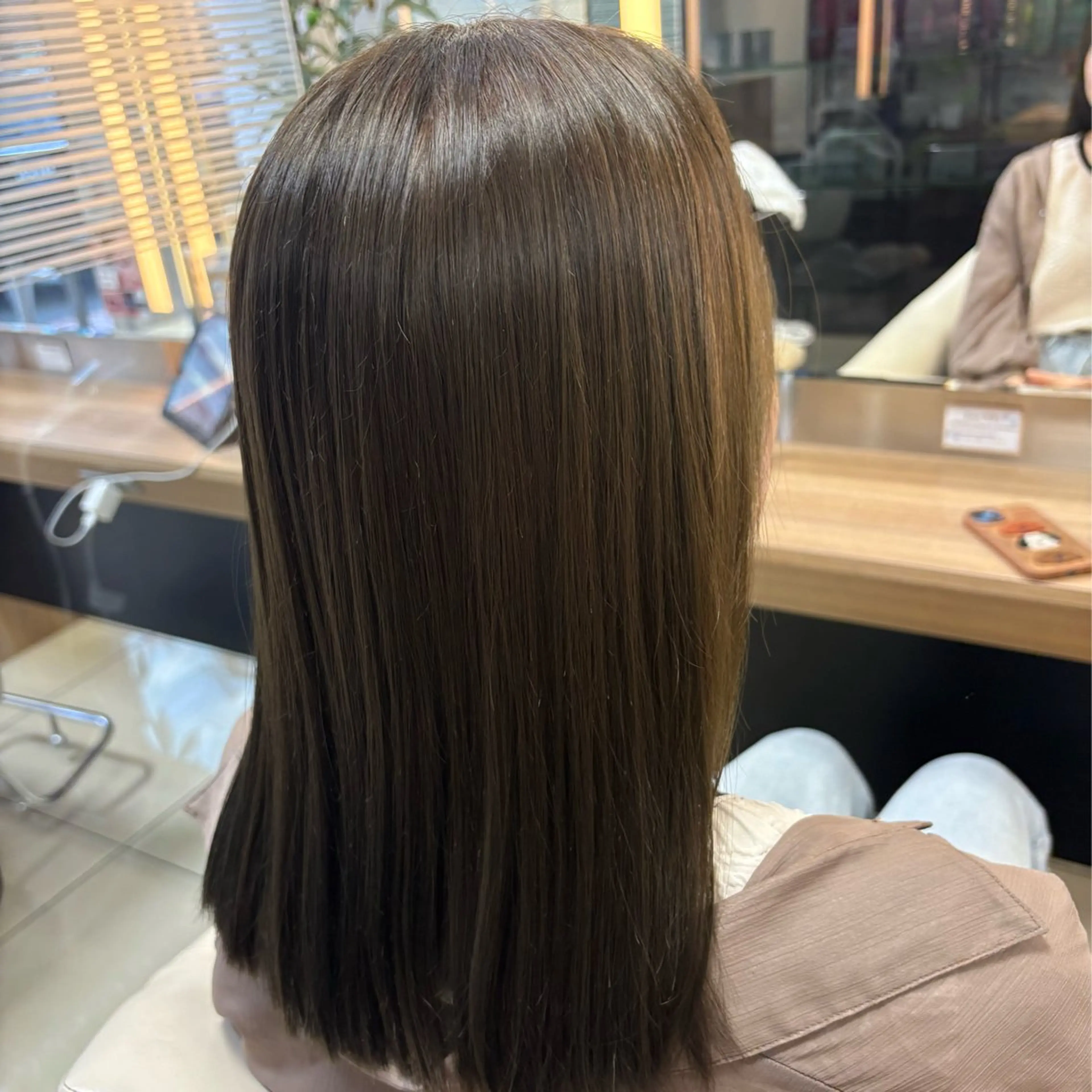 セミロング カラー オリーブカラー ダブルカラー/透明感 /Hikari💫のヘアスタイル