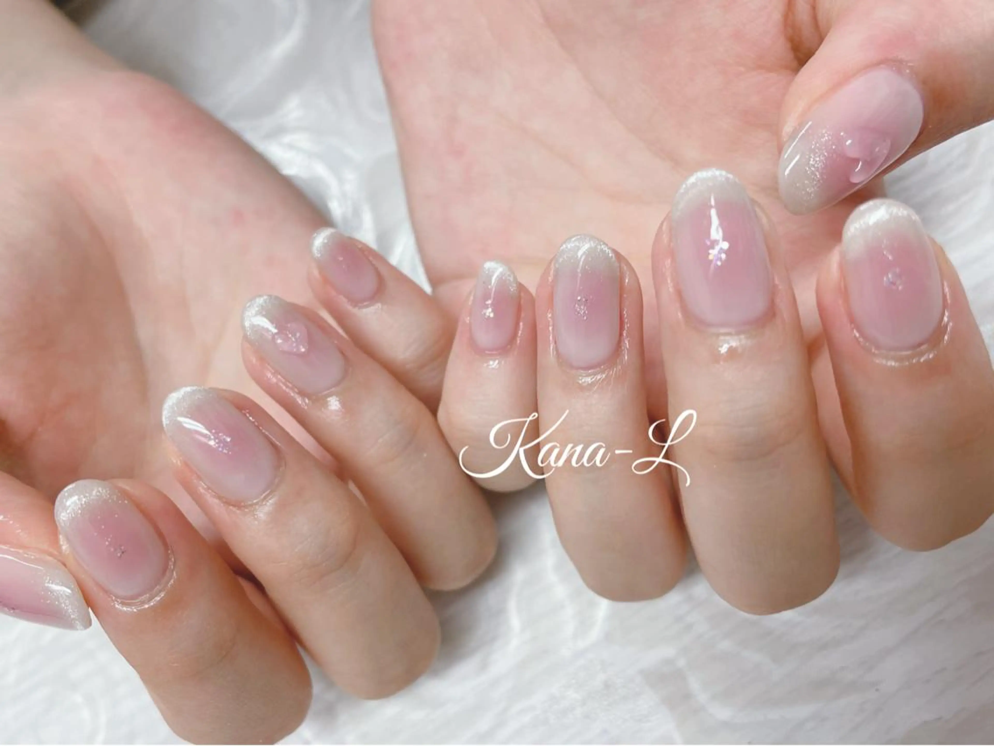 カラー ネイル チークネイル フレンチネイル キラキラネイル 韓国ネイル マグネットネイル 芦辺 香奈のネイルデザイン