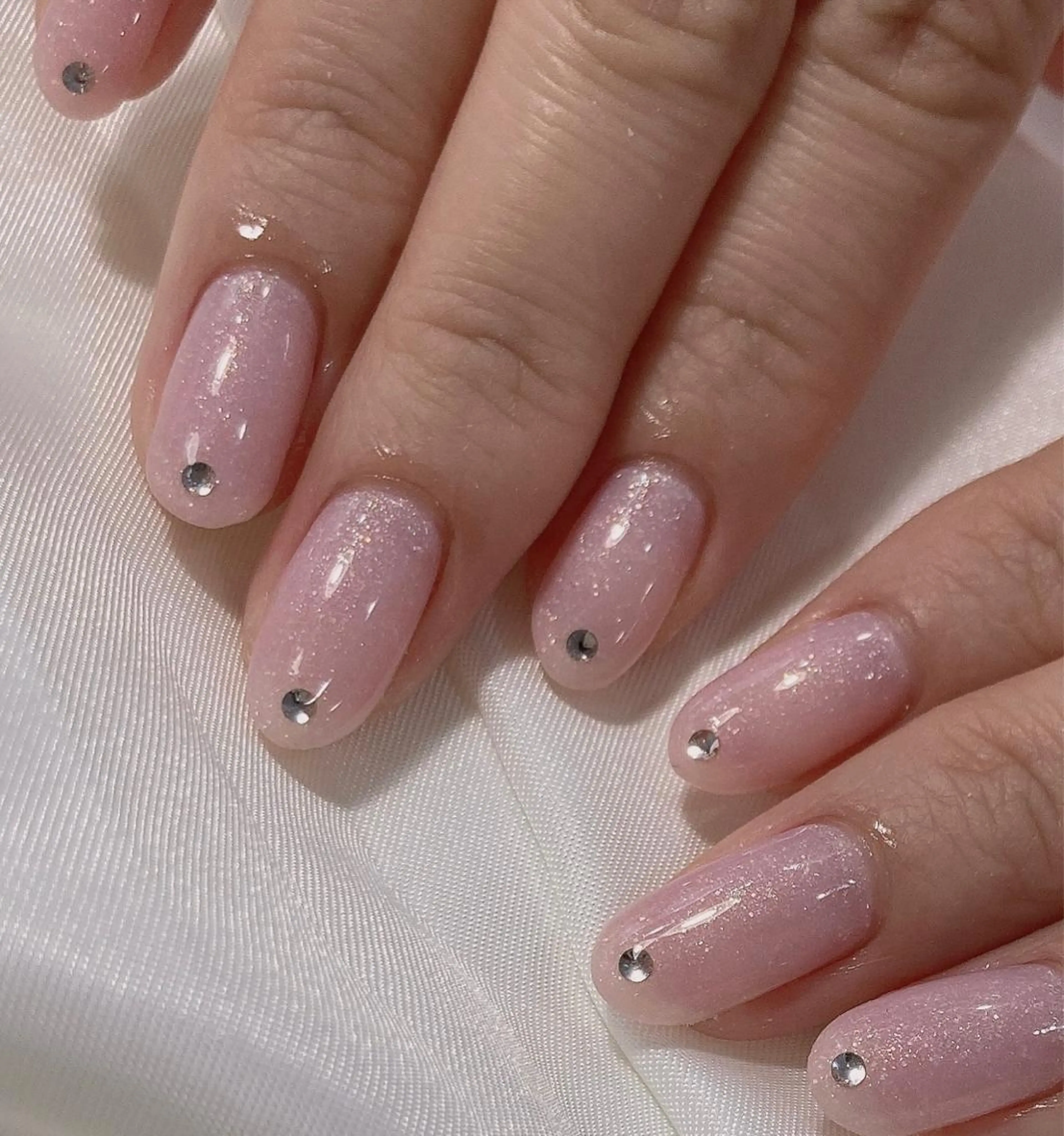 ネイル ハンドネイル 韓国ネイル/ワンホン ネイル🎀表参道3分のネイルデザイン