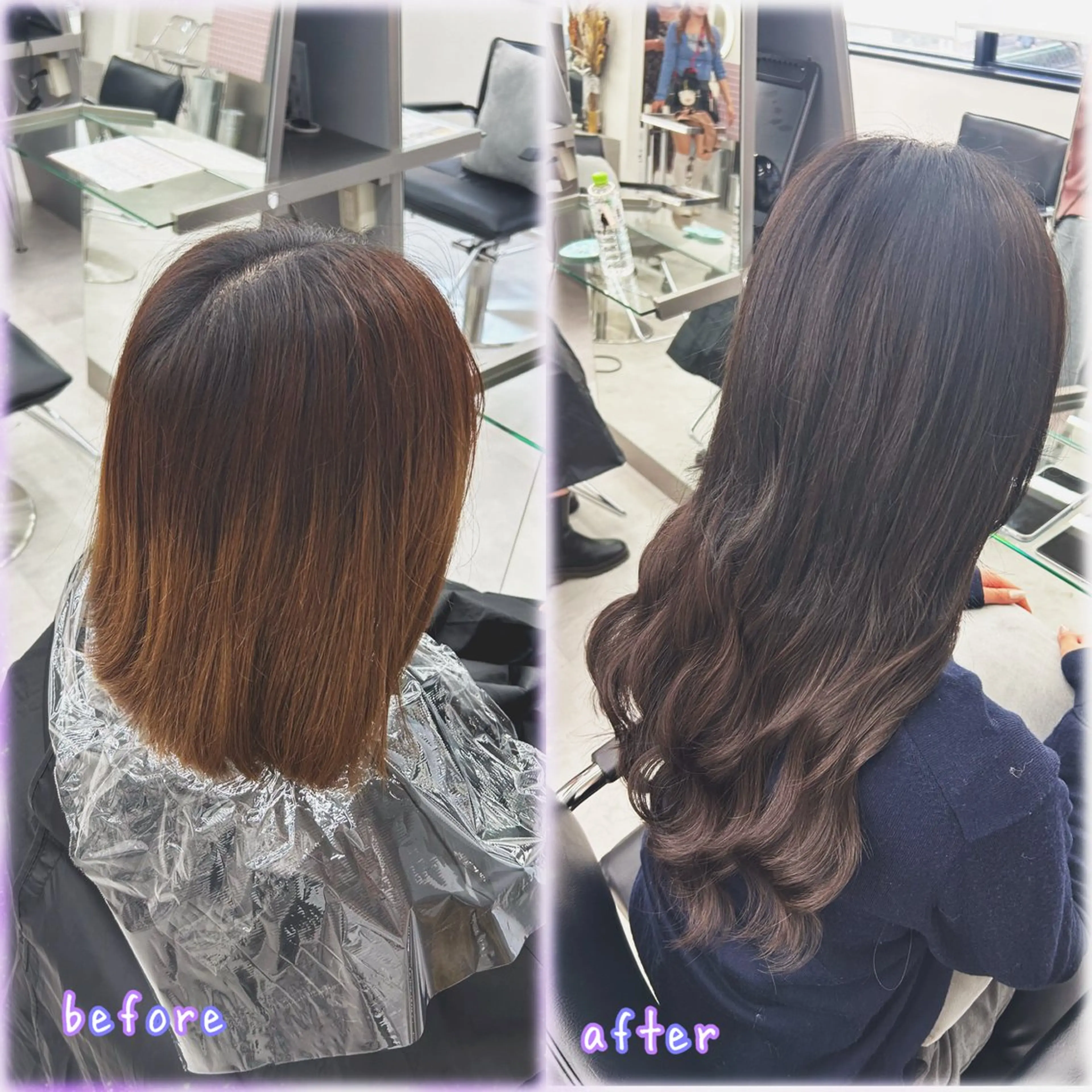 ロング カラー ヘアカラー エクステ アレンジ/エクステ✨ 横浜🩵かのんのヘアスタイル