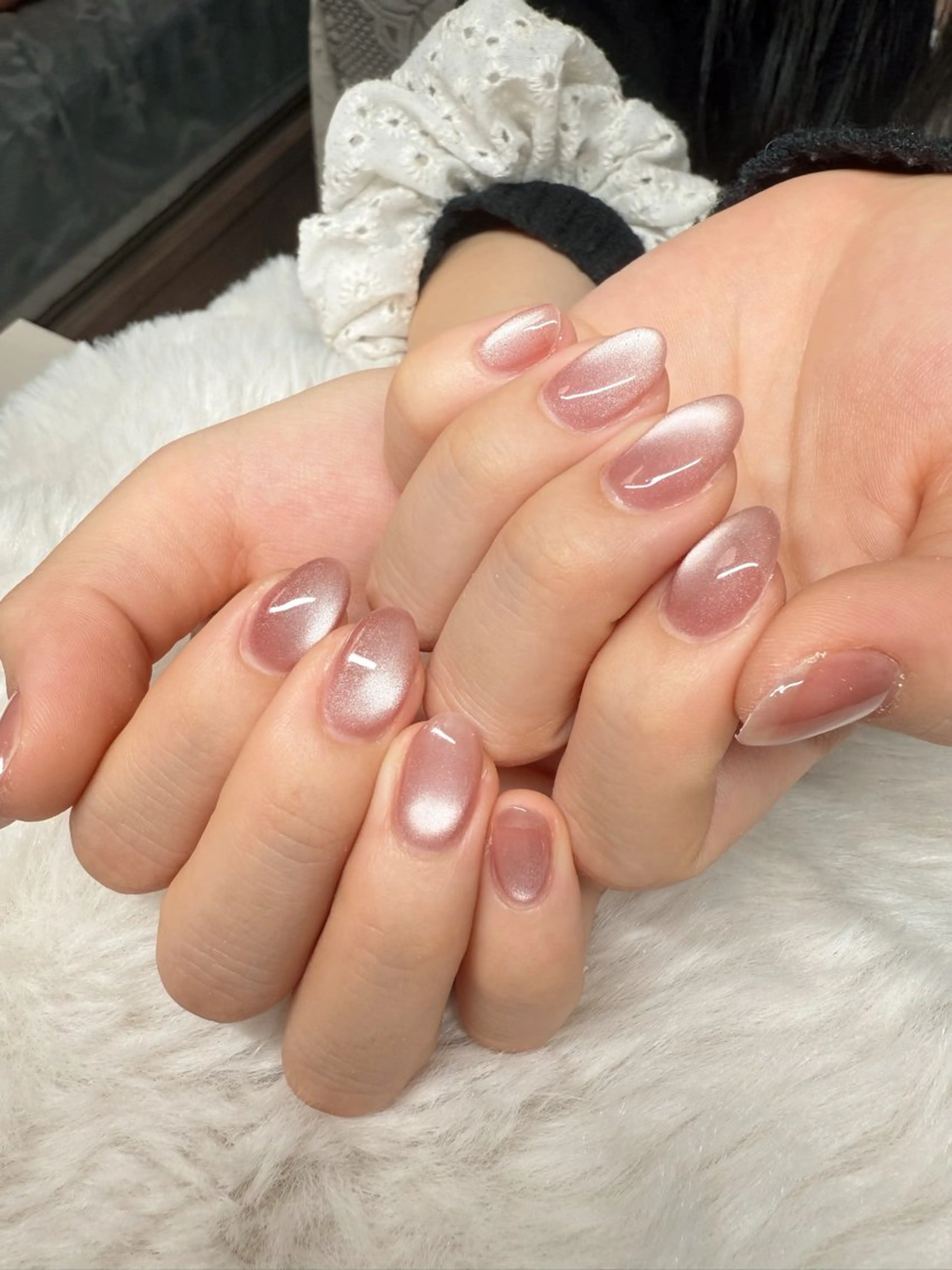 ネイル マグネットネイル オフィスネイル ワンカラーネイル シンプルネイル ハンドネイル ハンドケア リン リンのネイルデザイン