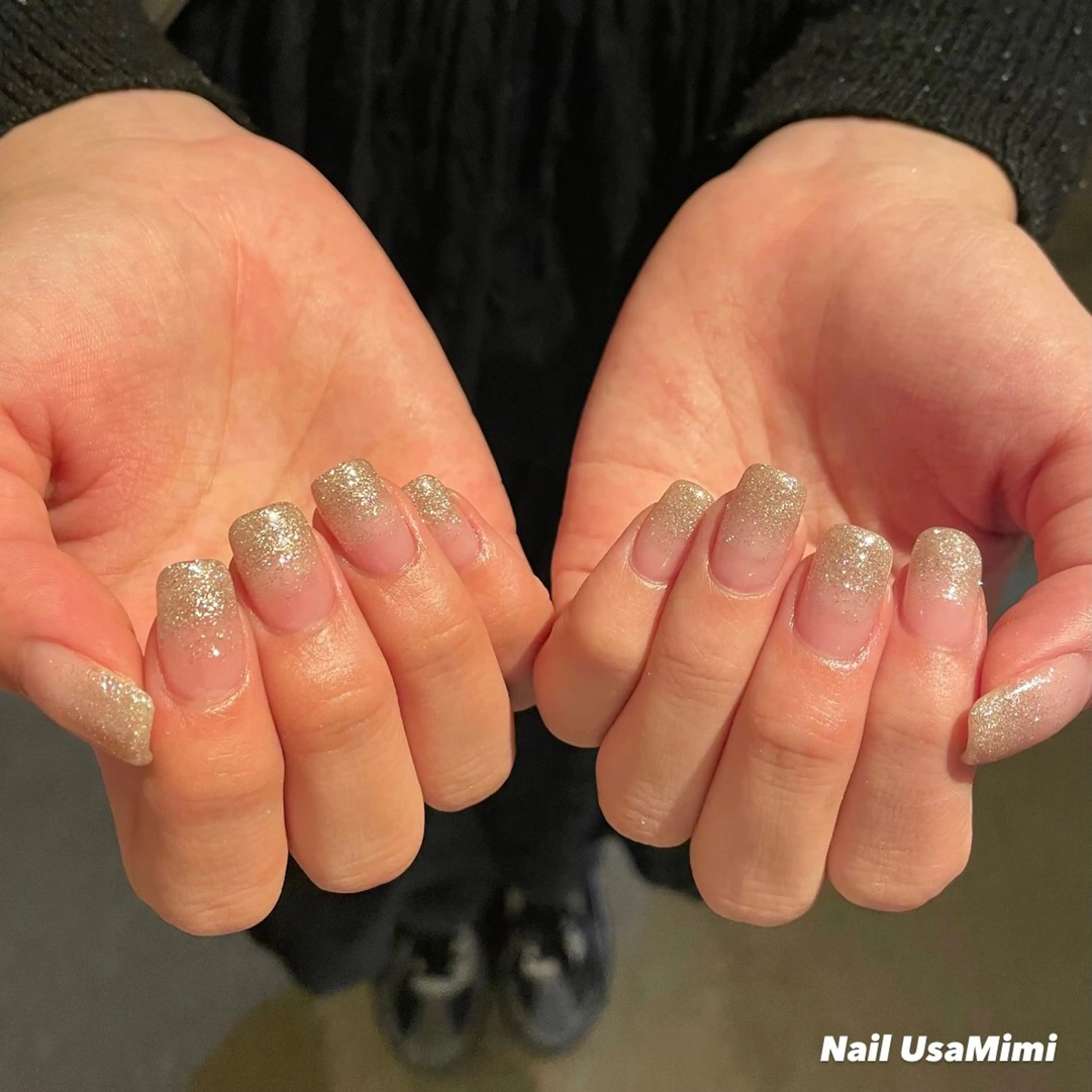 ネイル ジェルネイル マグネットネイル 持ち込み ワンカラーネイル パラジェル 本町ネイルNail UsaMimiのネイルデザイン