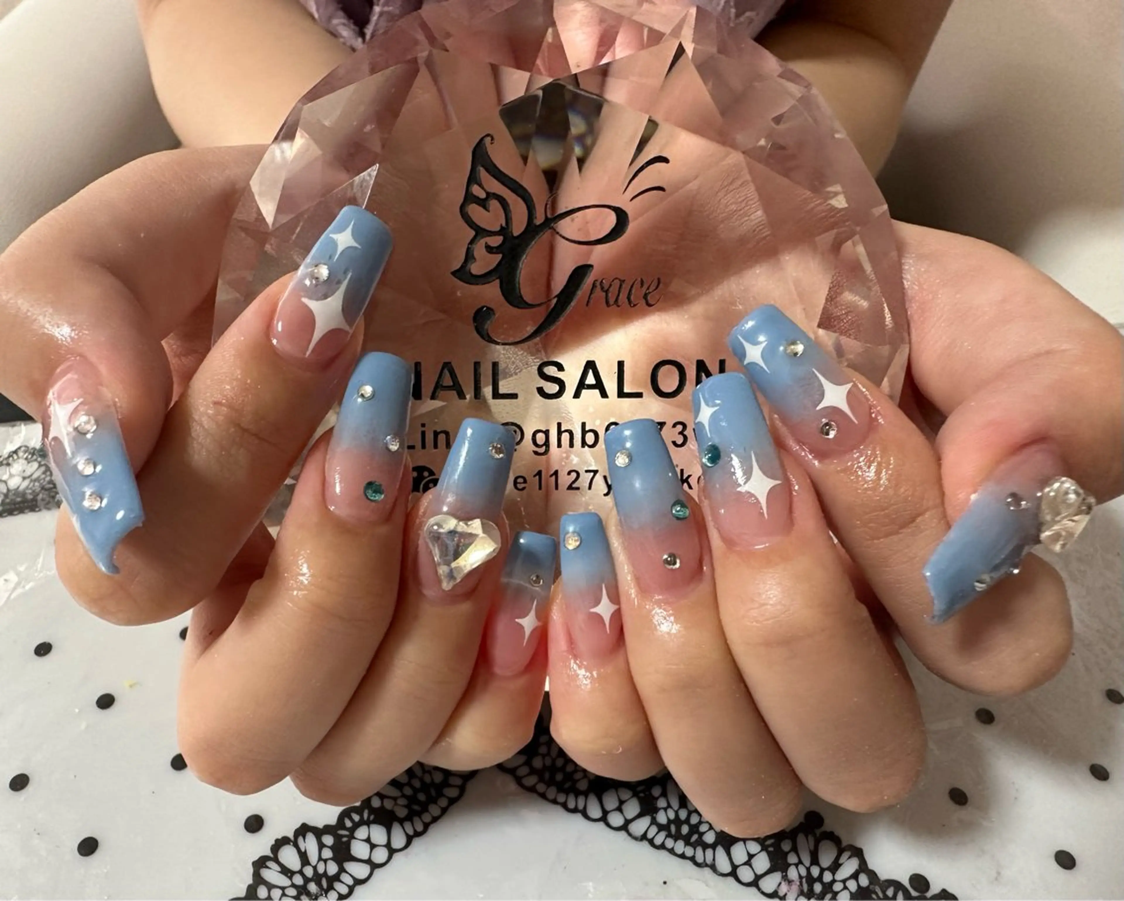 ネイル チークネイル 長さ出し フットネイル ジェルネイル マグネットネイル grace グレースのネイルデザイン