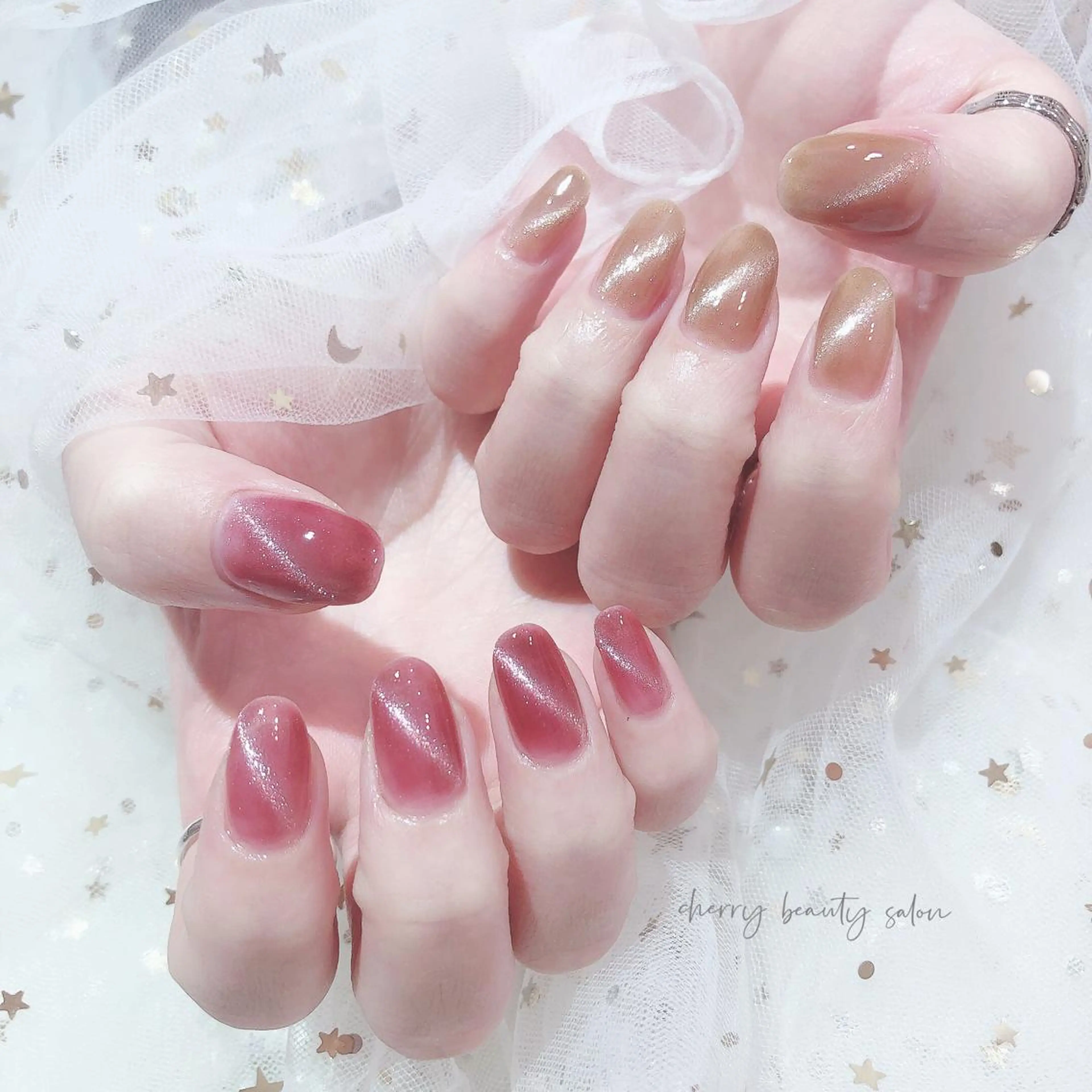 ミディアム SAKURA 🍒のネイルデザイン