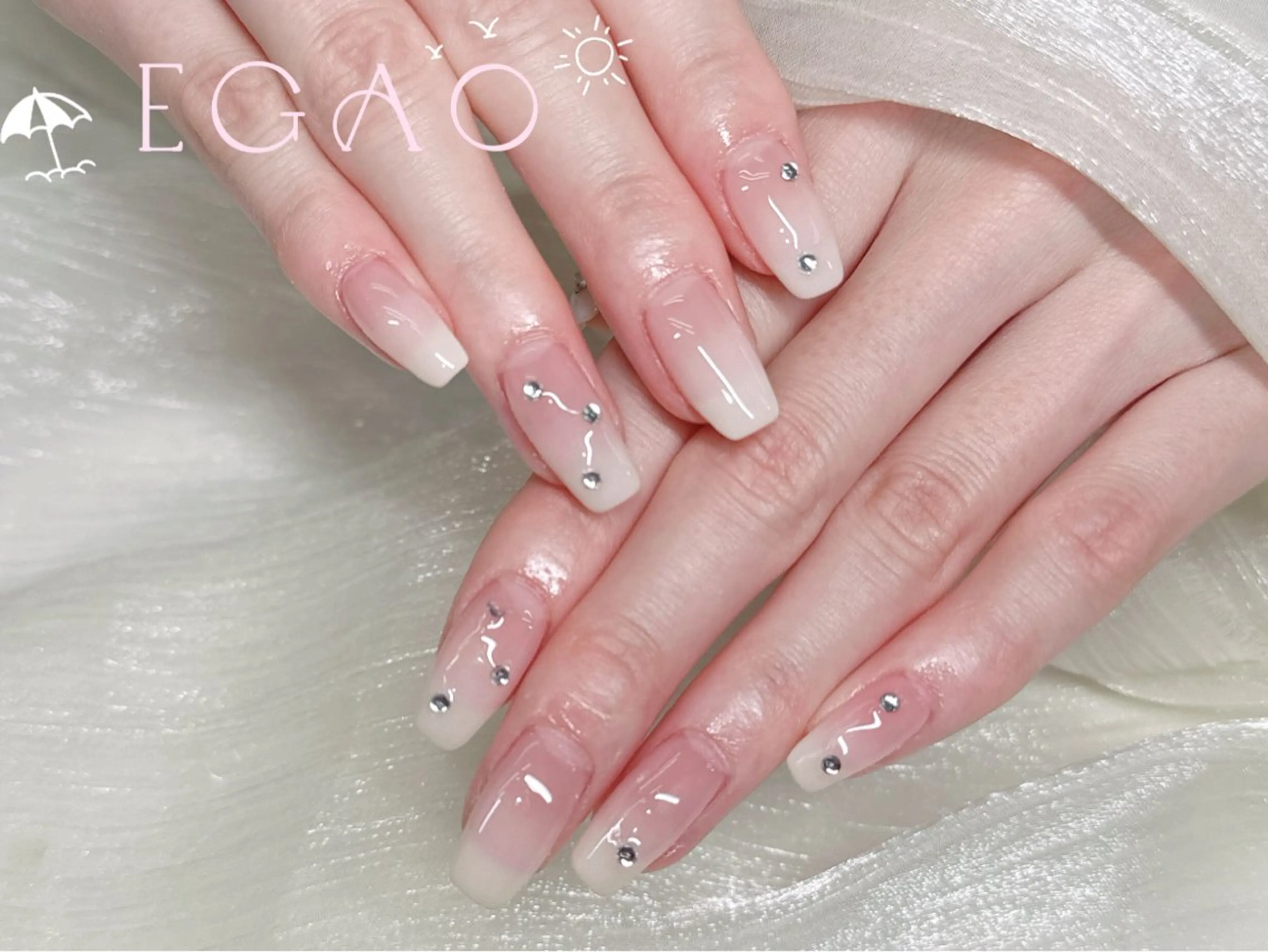 ネイル アートネイル フットネイル フレンチネイル ジェルネイル グラデーション ハンドネイル Egao Nail Salonのネイルデザイン