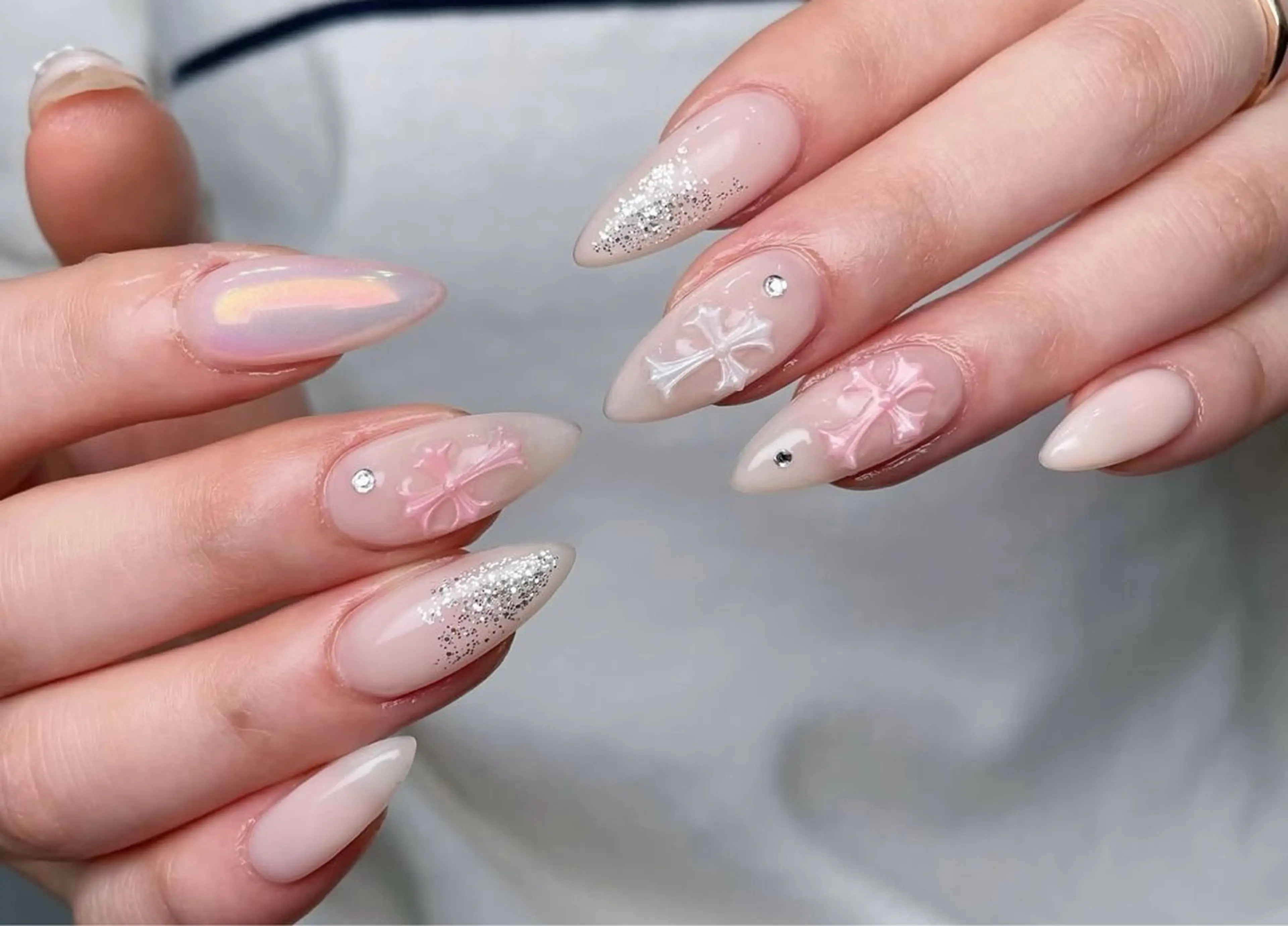 ネイル ボルドー チークネイル 成人式 フレンチネイル グラデーション ハンドネイル Lina nail所属・Luna 池袋のネイルデザイン