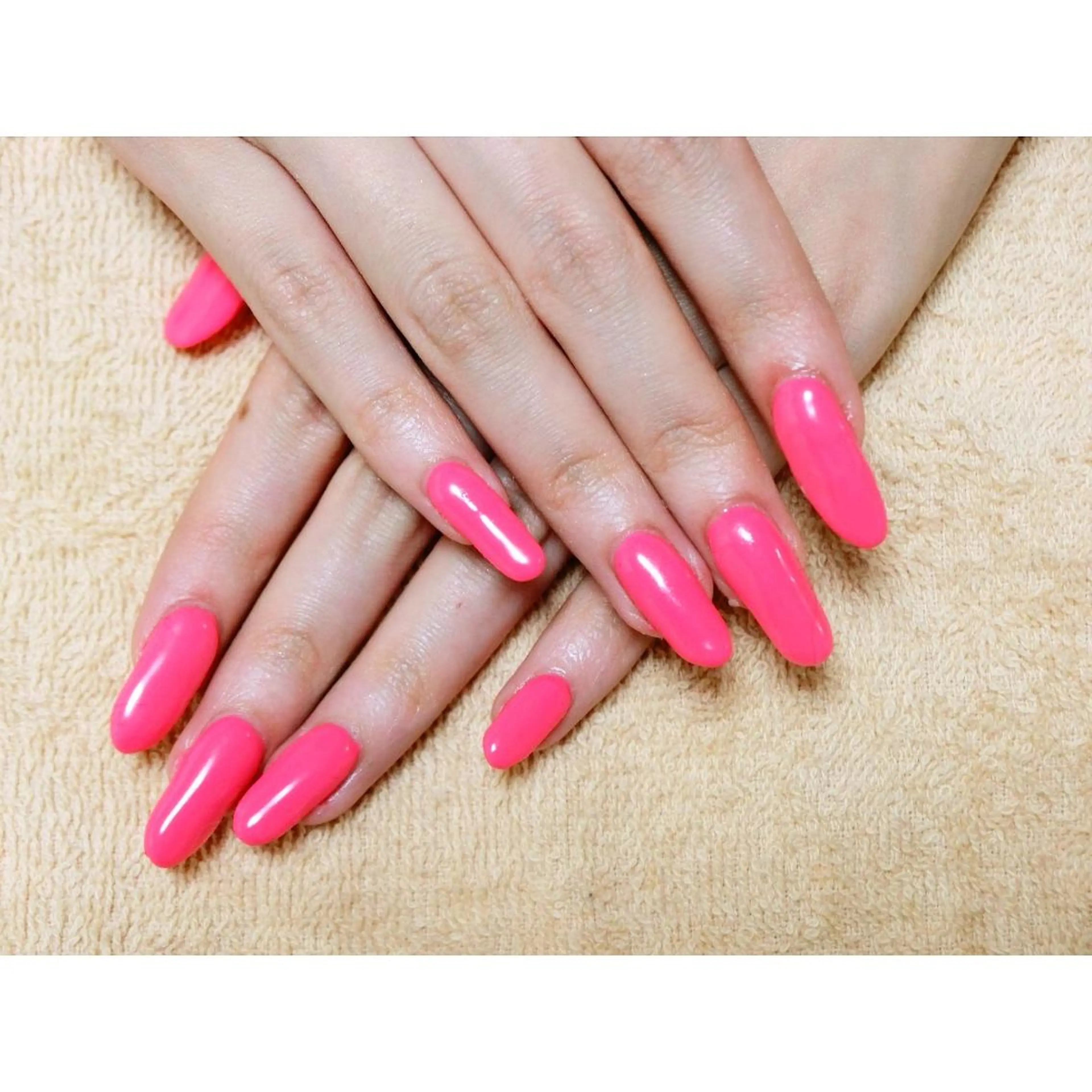 ネイル ワンカラーネイル 痛ネイル/ワンホン/ フィルイン/長さだしのネイルデザイン