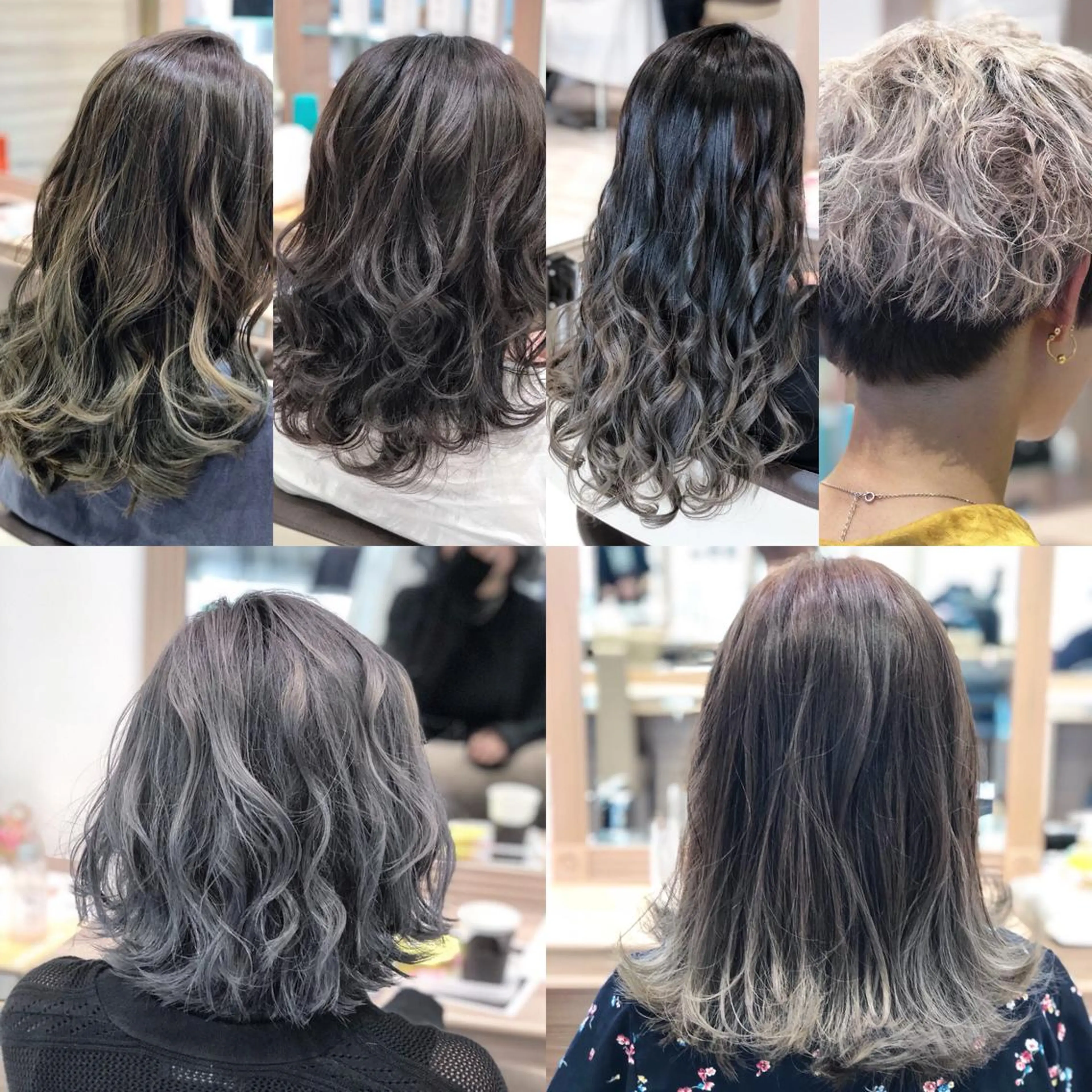 セミロング カラー アッシュ 💙髪質改善 💙和田💙のヘアスタイル