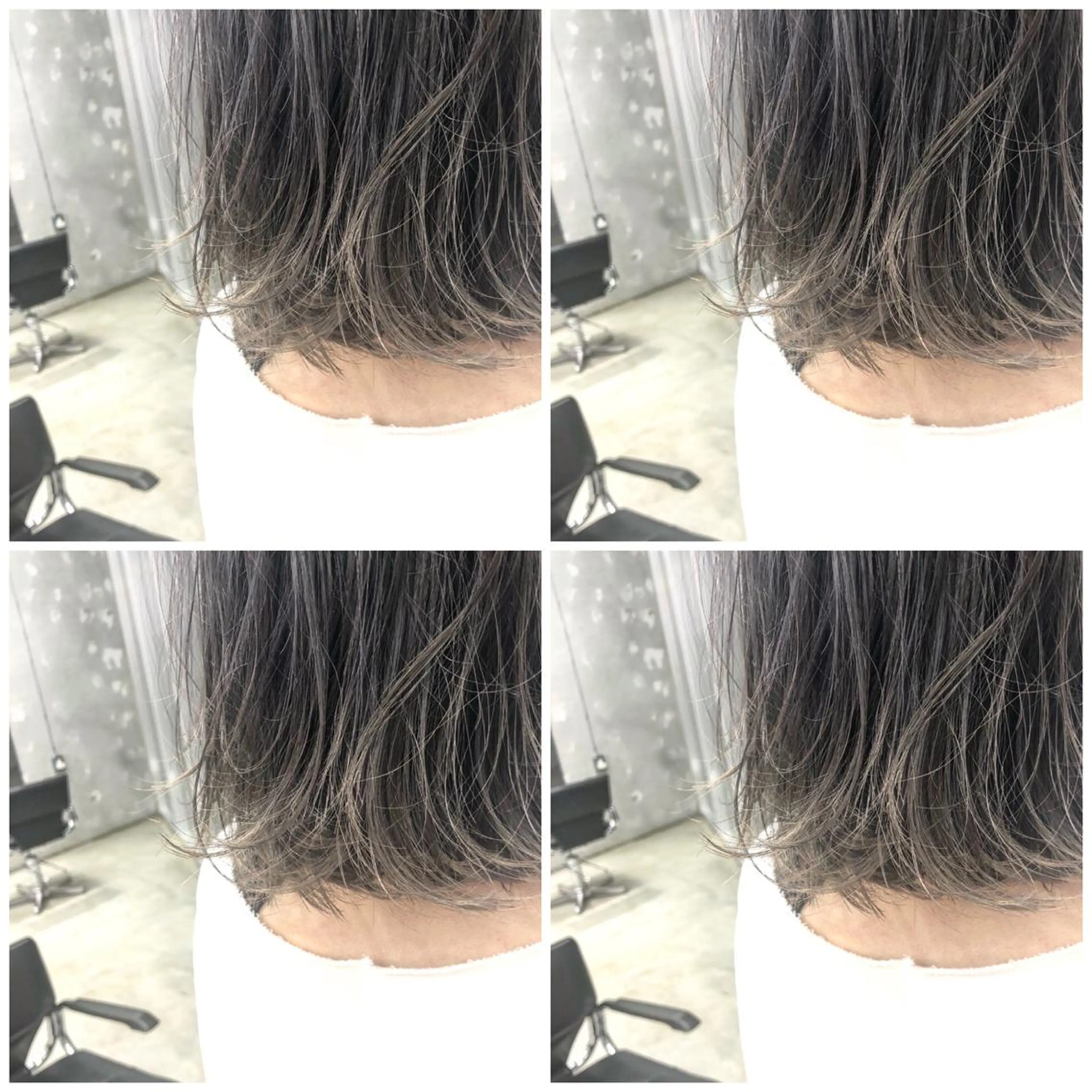 ミディアム カラー パーマ ヘアアレンジ メンズ メンズブリーチ メンズハイライト 学生（メンズ向け） アッシュ ベージュカラー レイヤー／顔周り 韓国ヘア森田和貴のヘアスタイル