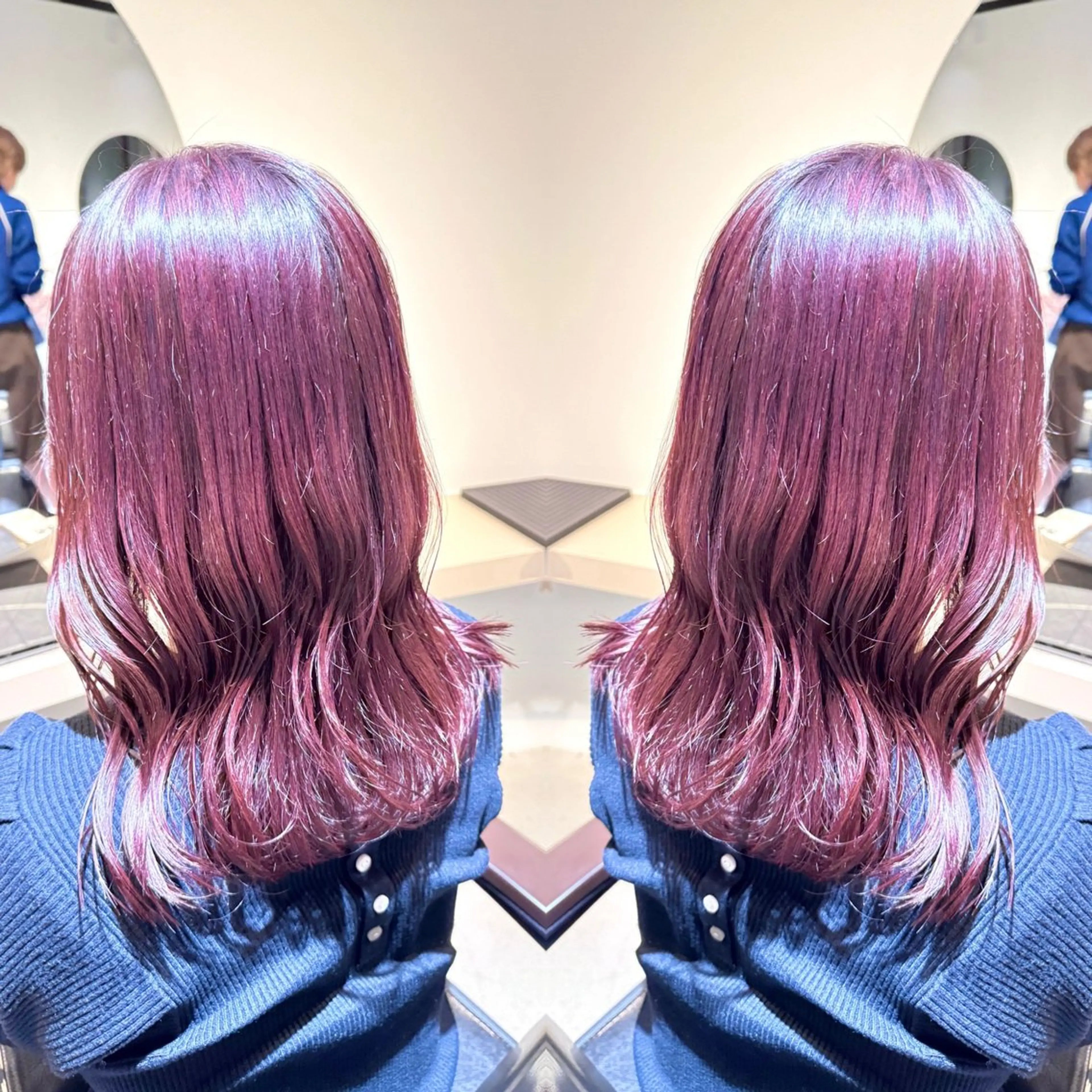 ロング カラー 切りっぱなしボブ ショートボブ アッシュ ベージュカラー グレージュ 髪質改善スペシャリス ト長尾勇弥/梅田中津のヘアスタイル