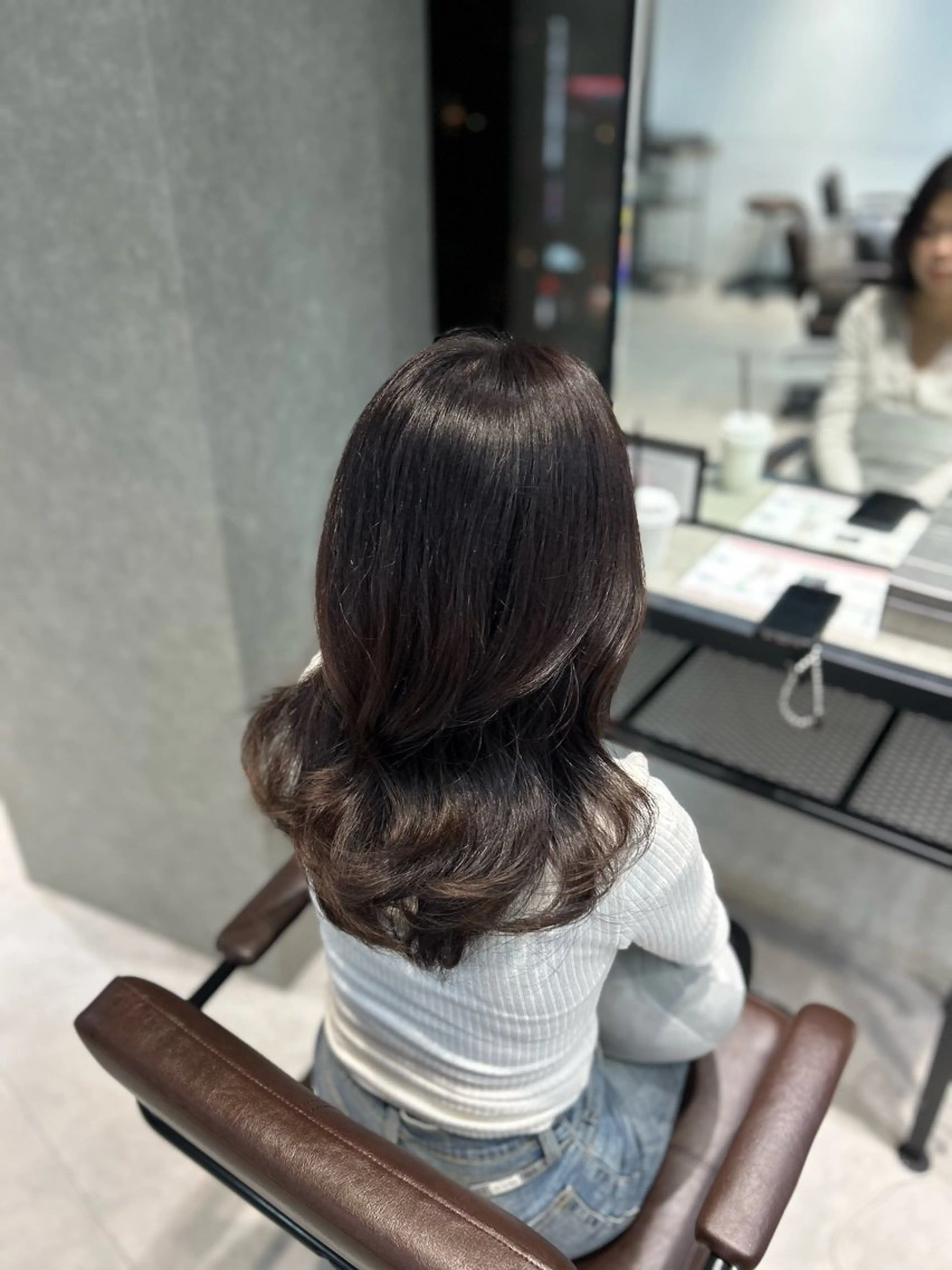 ミディアム カラー 梅田／髪質改善カラー caho💙のヘアスタイル