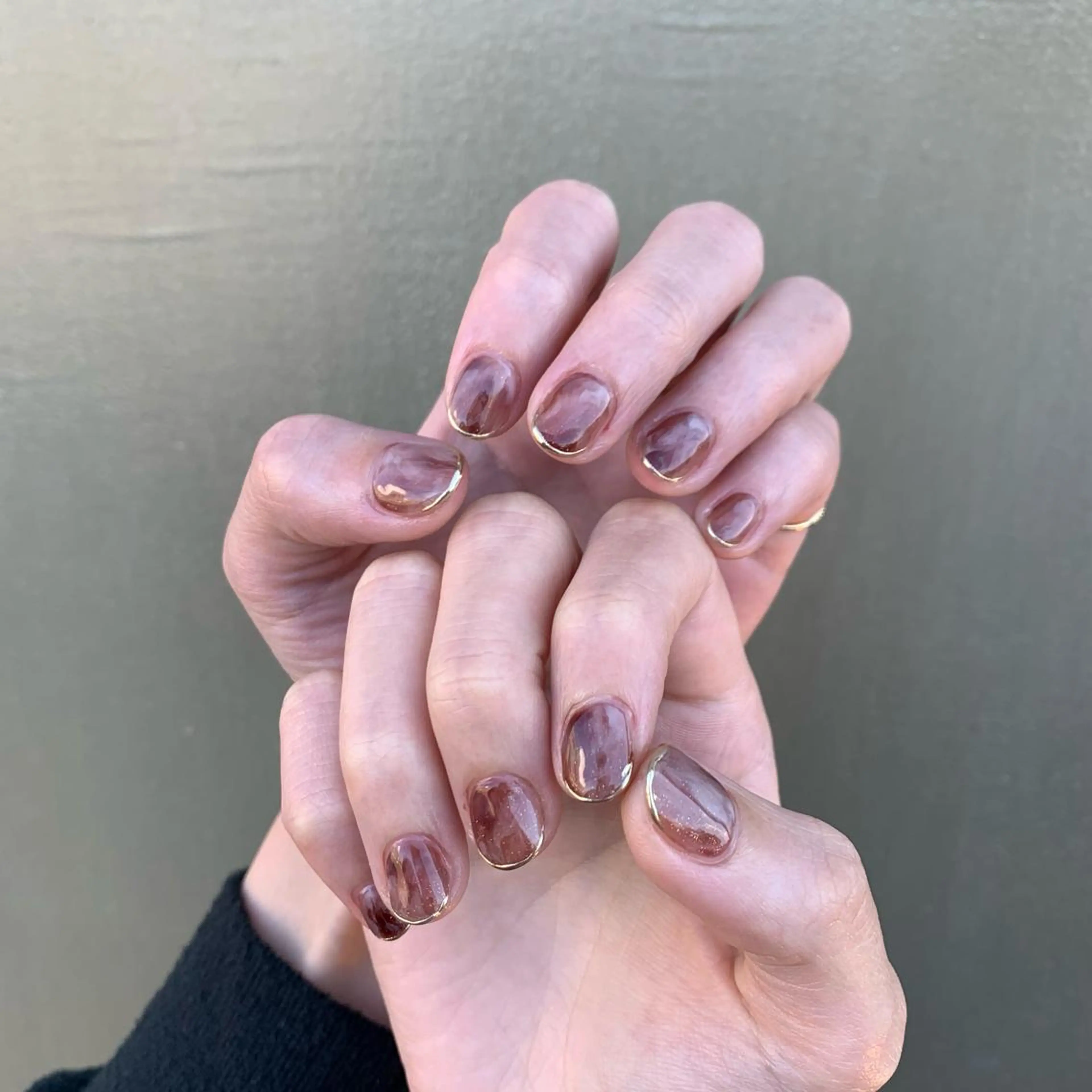 ネイル フレンチネイル ミラーネイル private nailsalon Fofo所属・Fofo フォフォのネイルデザイン