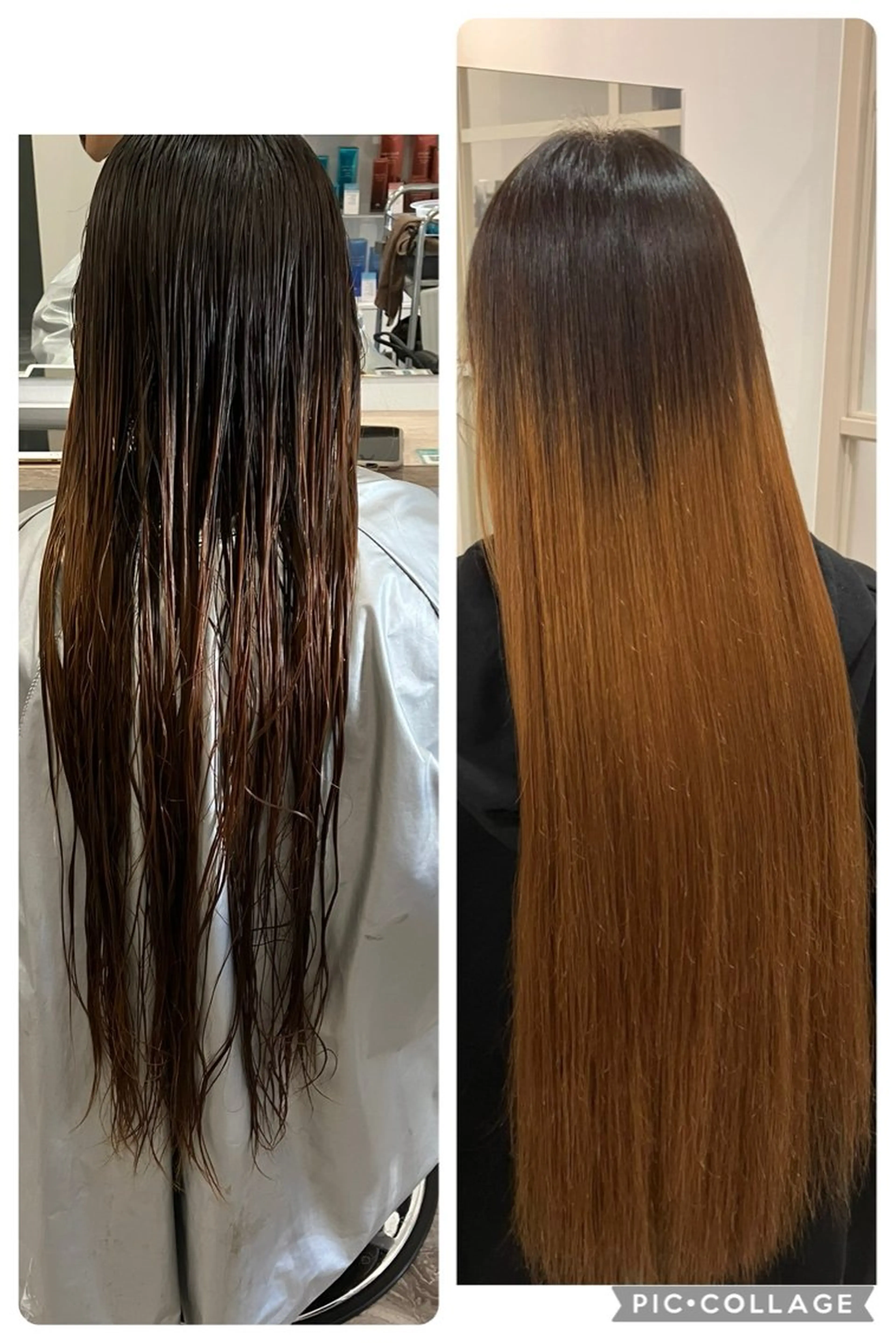 ロング パーマ 縮毛矯正 ツヤ髪🌕縮毛矯正 長谷川勇人のヘアスタイル