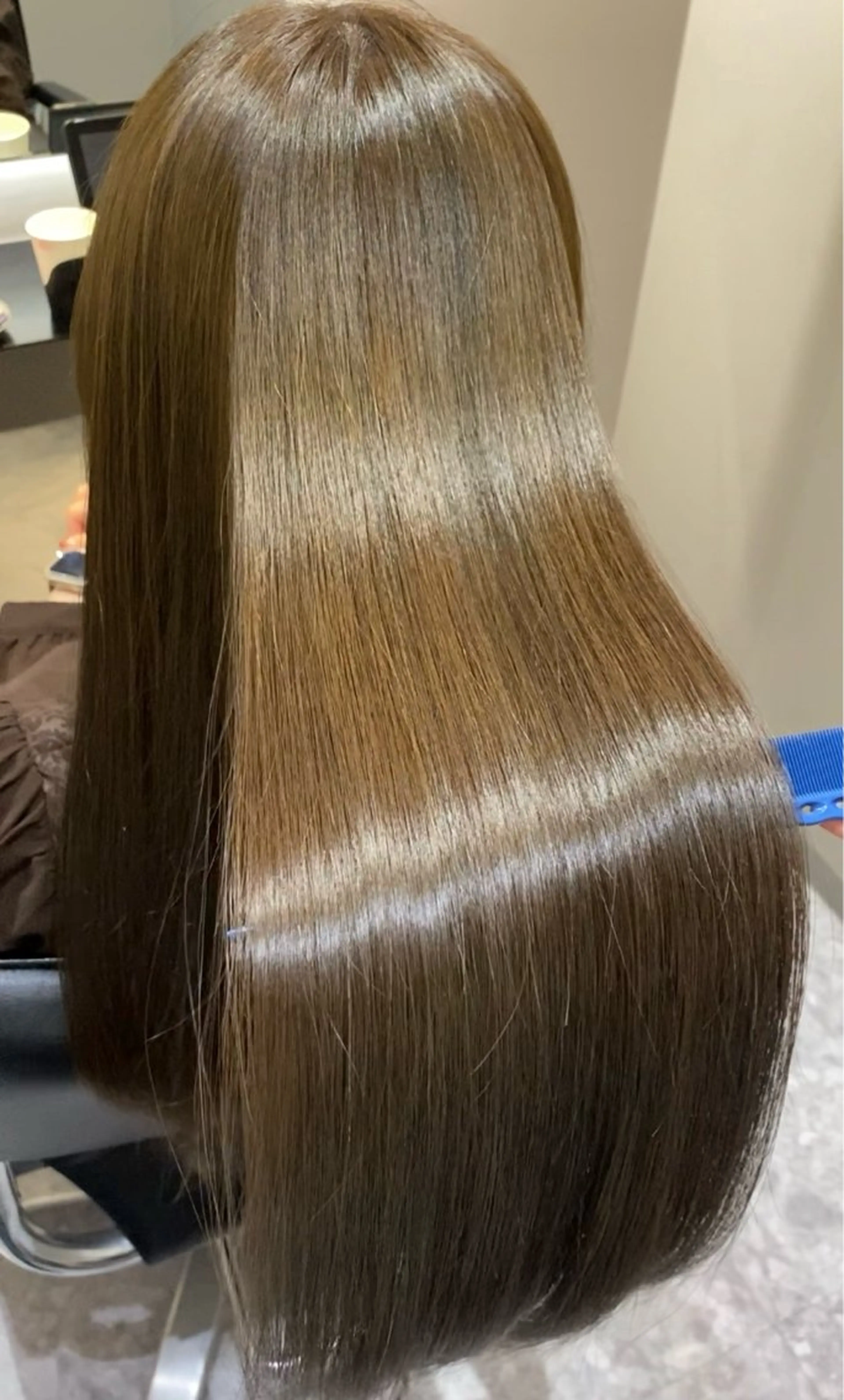 ロング 縮毛矯正 カット ヘアカラー トリートメント オリーブ🌿ブリーチ なし◎Azusaのヘアスタイル