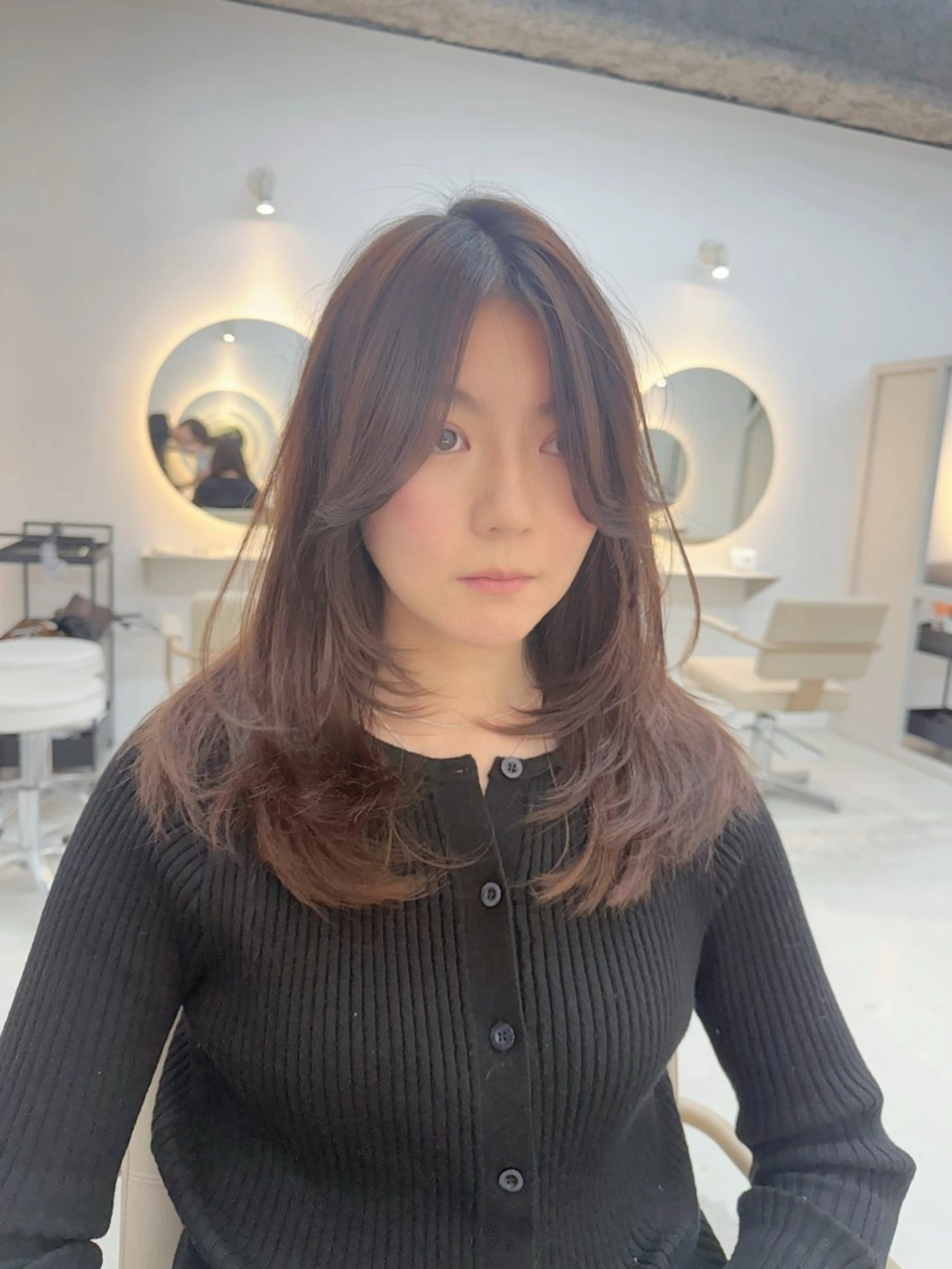 セミロング カット ヘアカラー トリートメント sida西院/ 原田大希のヘアスタイル