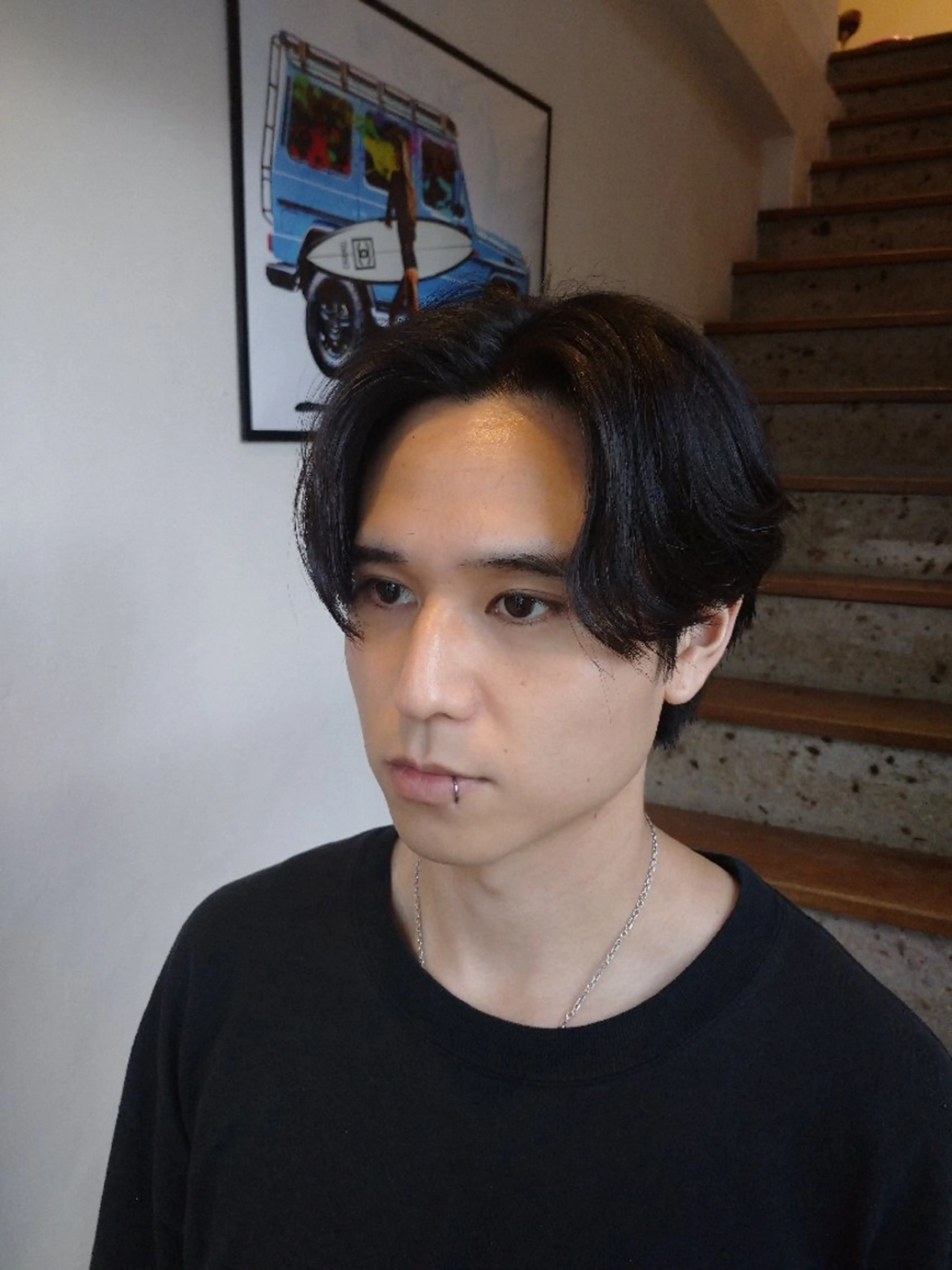 メンズ センターパート ￥0円モデル募集中❗ 小村田 亮子のヘアスタイル