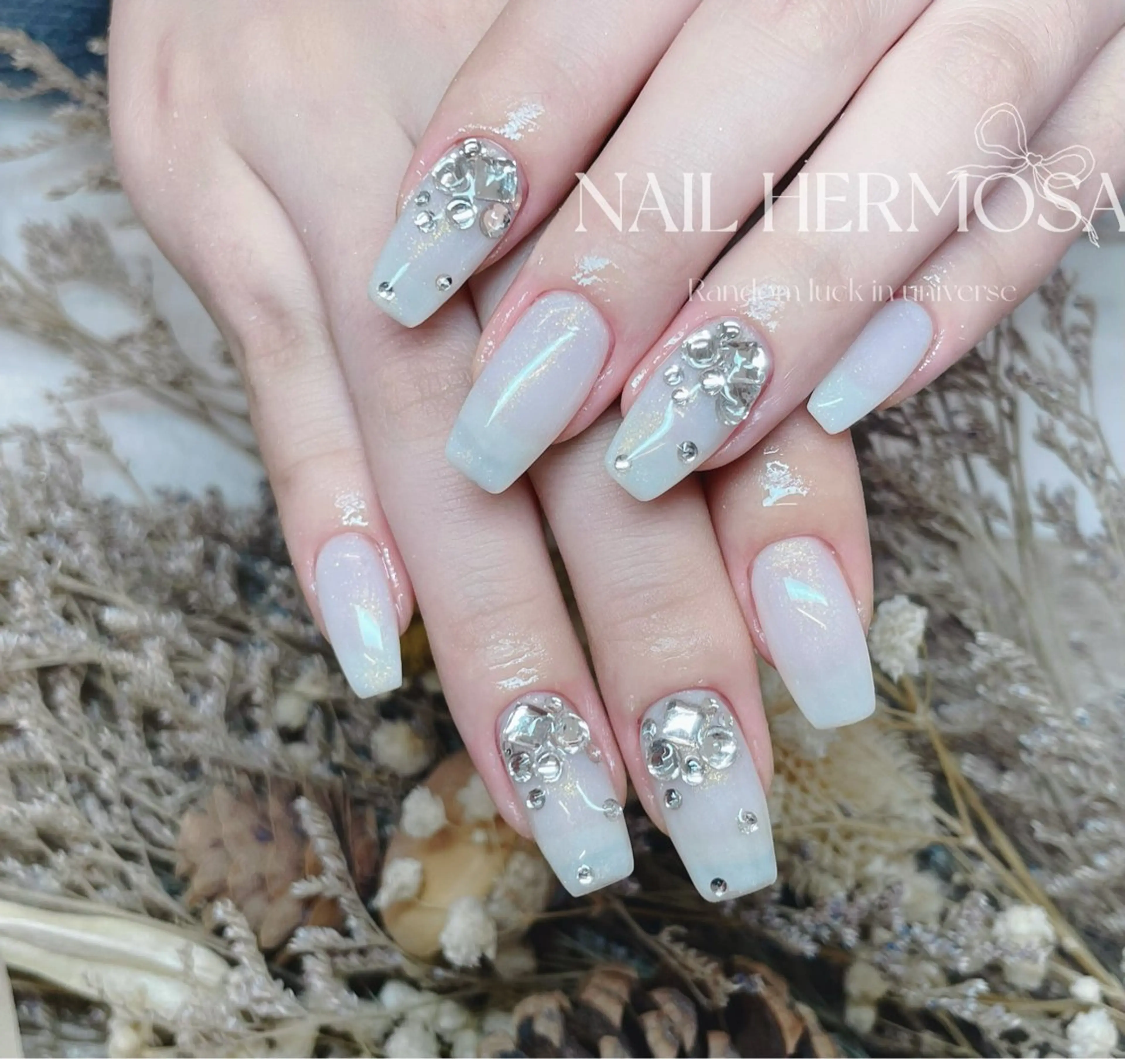 ネイル アートネイル グラデーション マグネットネイル 持ち込み オフィスネイル ハンドネイル ネイル エルモサのネイルデザイン