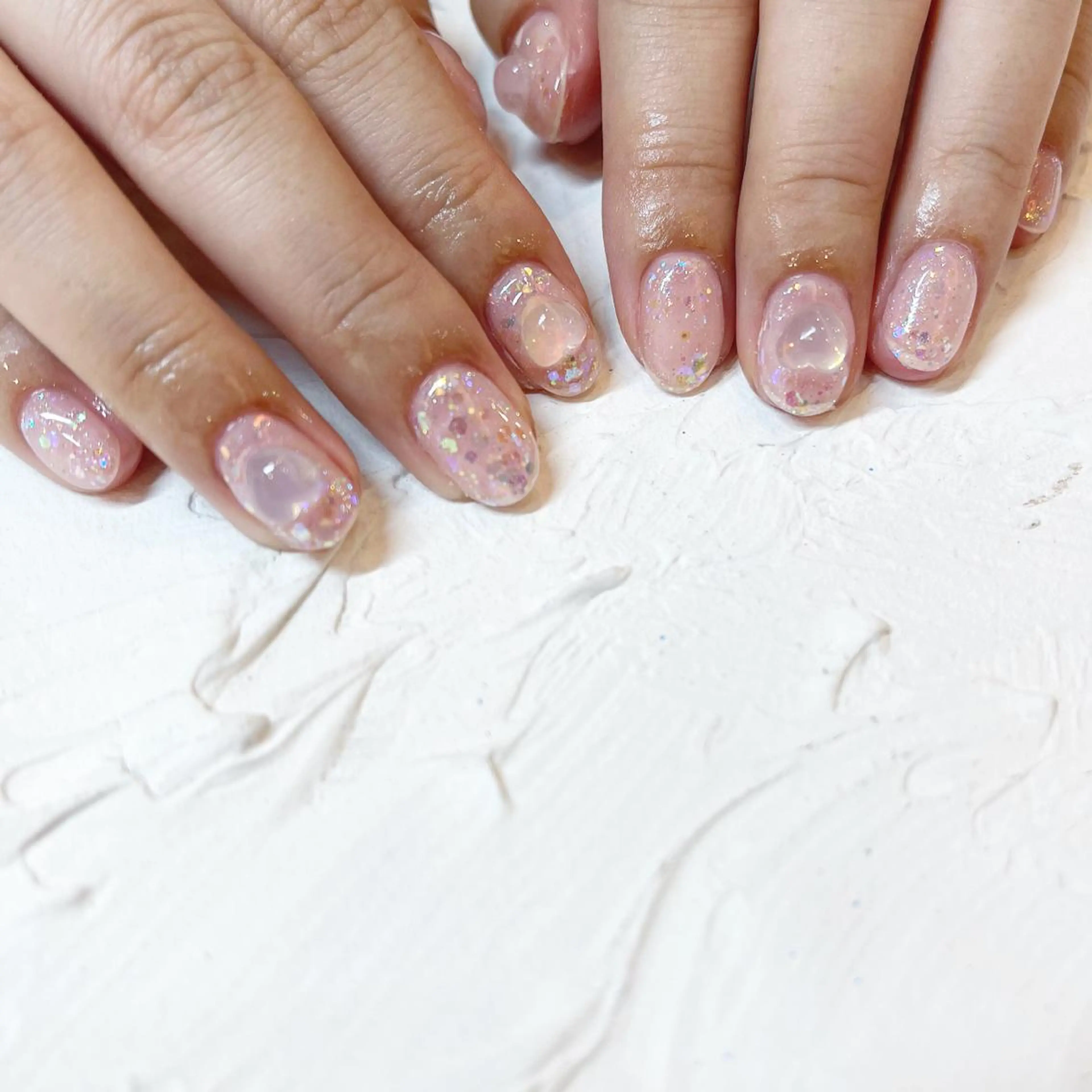 ネイル キラキラネイル 夏ネイル ハンドネイル 🔷ﾐﾅﾐﾈｲﾙ🔷 やり放題ネイル渋谷2のネイルデザイン