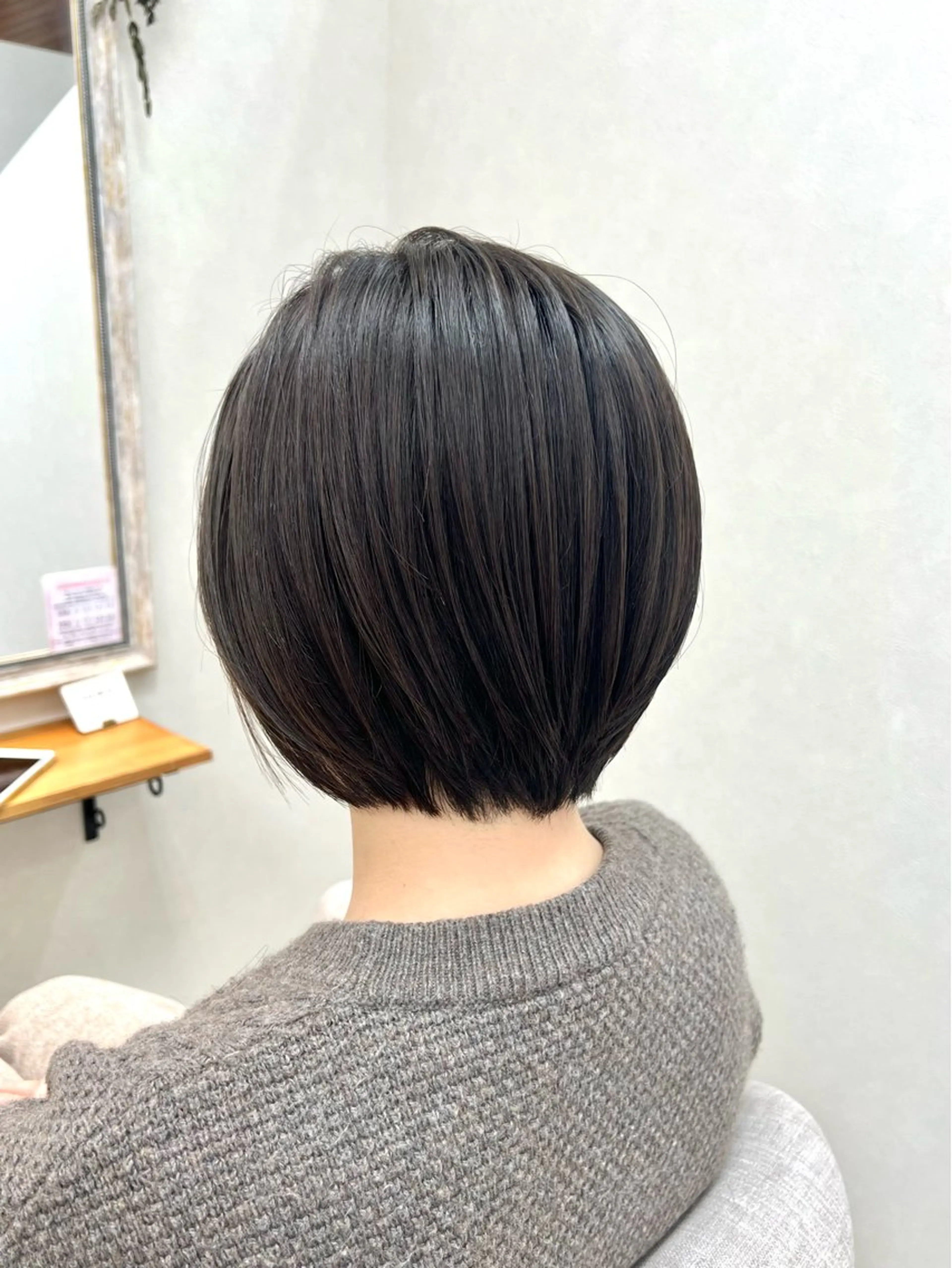 ショート ショートボブ ボブ ショートヘア ショート/白髪ぼかし 君和田若菜のヘアスタイル