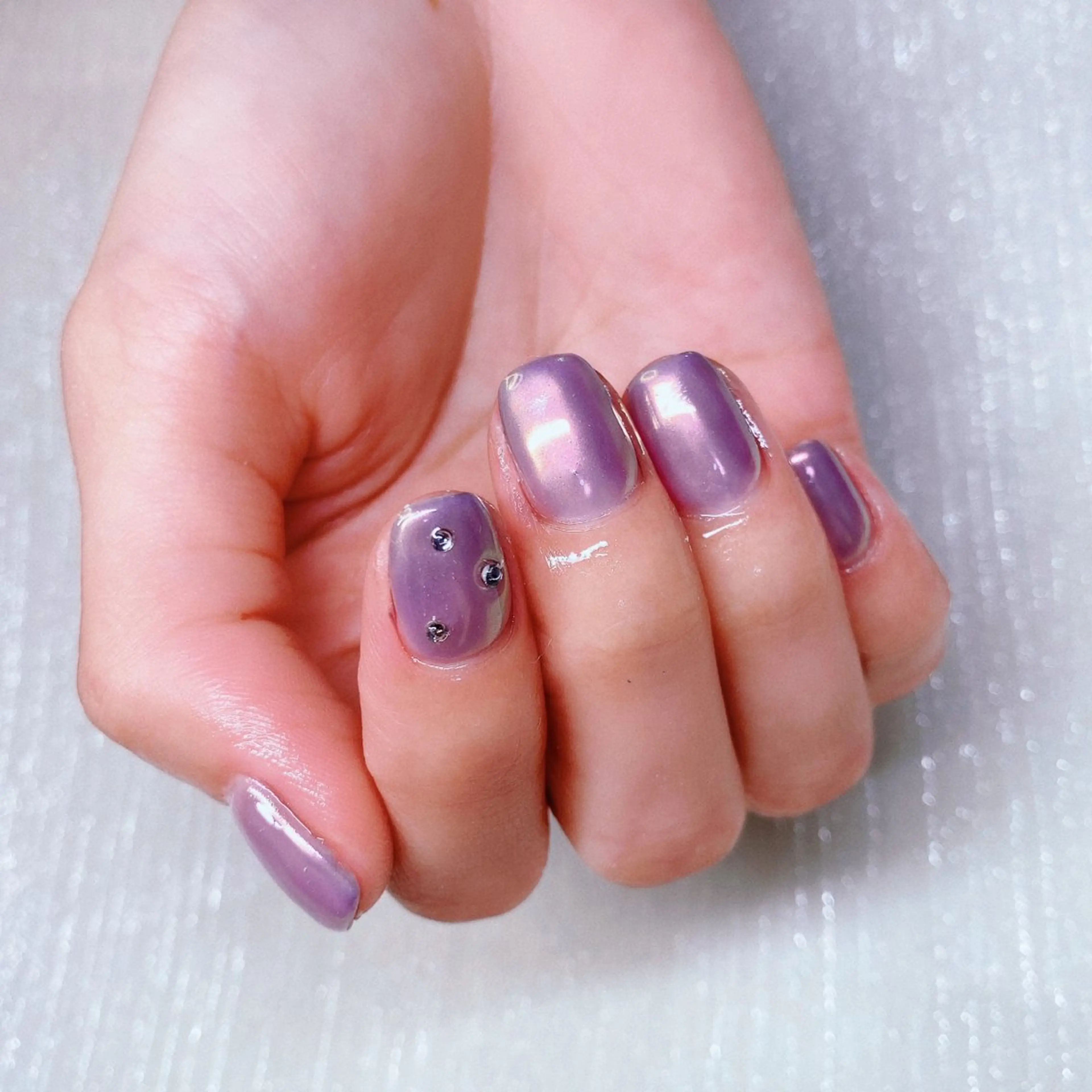 ネイル 長さ出し ストーンネイル ハンドネイル Nailist SUZU所属・Nailist suzuのネイルデザイン