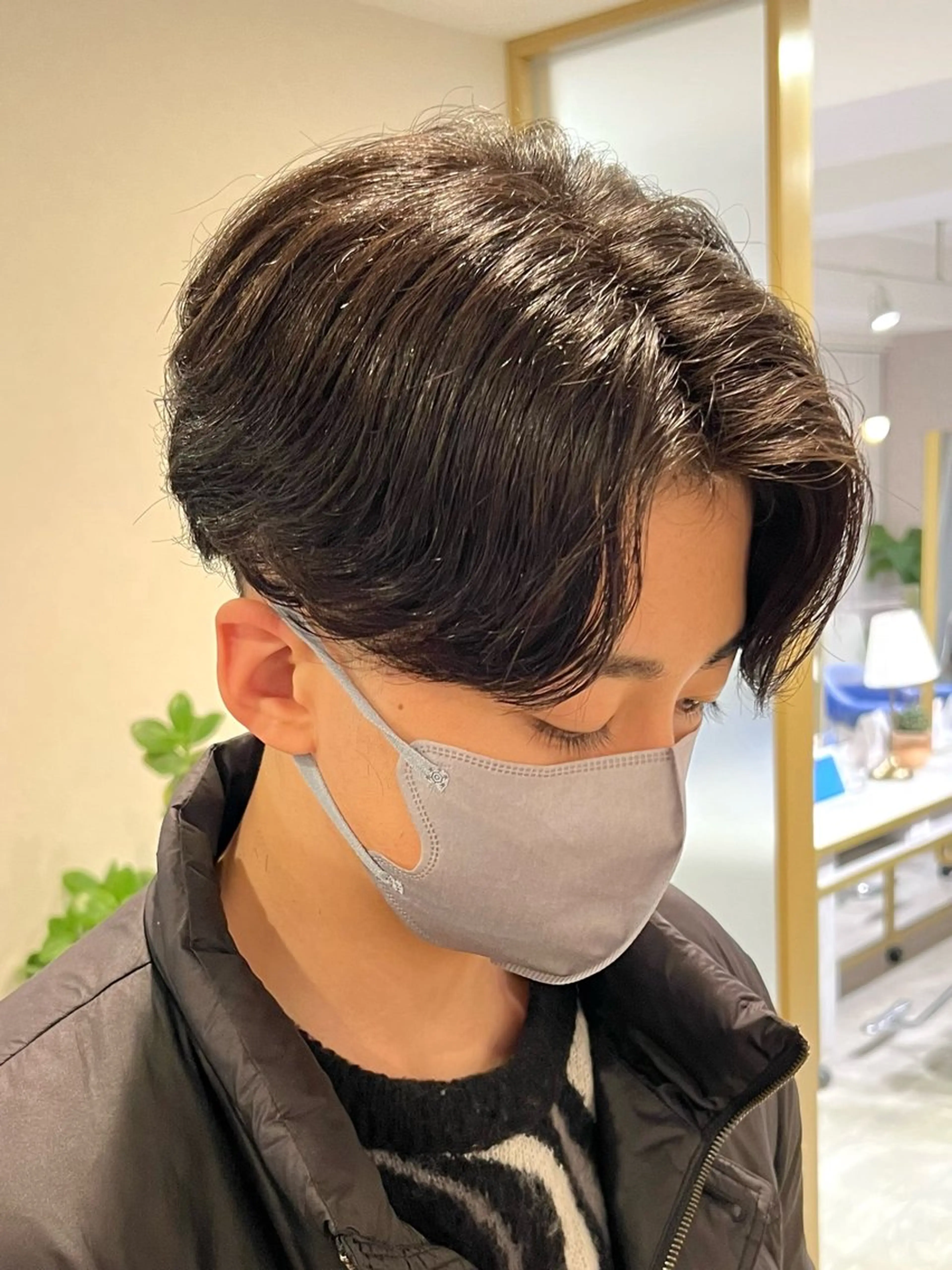 🌟韓国風大人気🌟カット＋カルマパーマ＋ヘッドスパ(メンズのみ)の写真