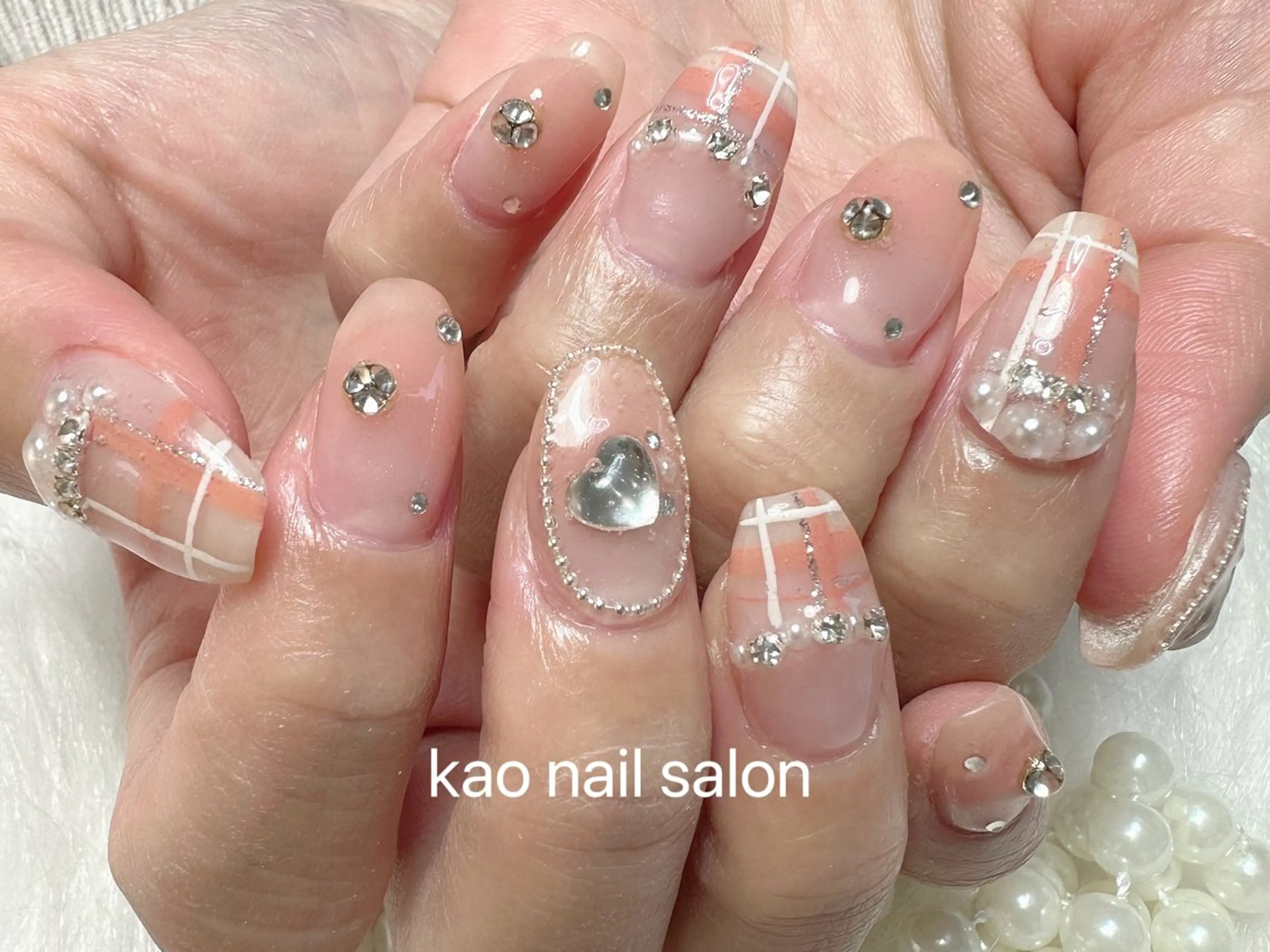 ネイル ハンドネイル kao nail マグネット/長さだしのネイルデザイン