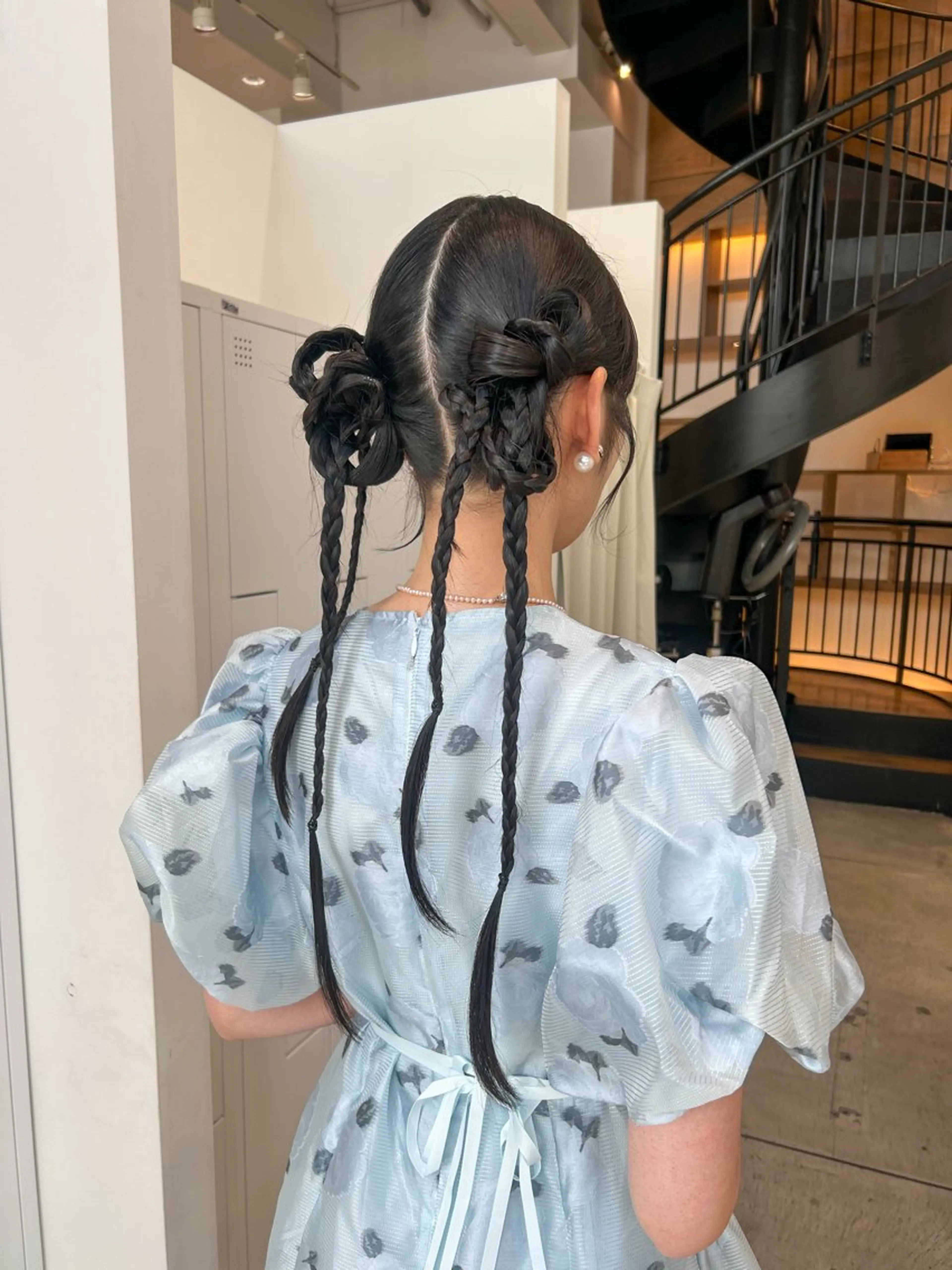 ロング カラー ヘアアレンジ ヘアセット yuka .のヘアスタイル