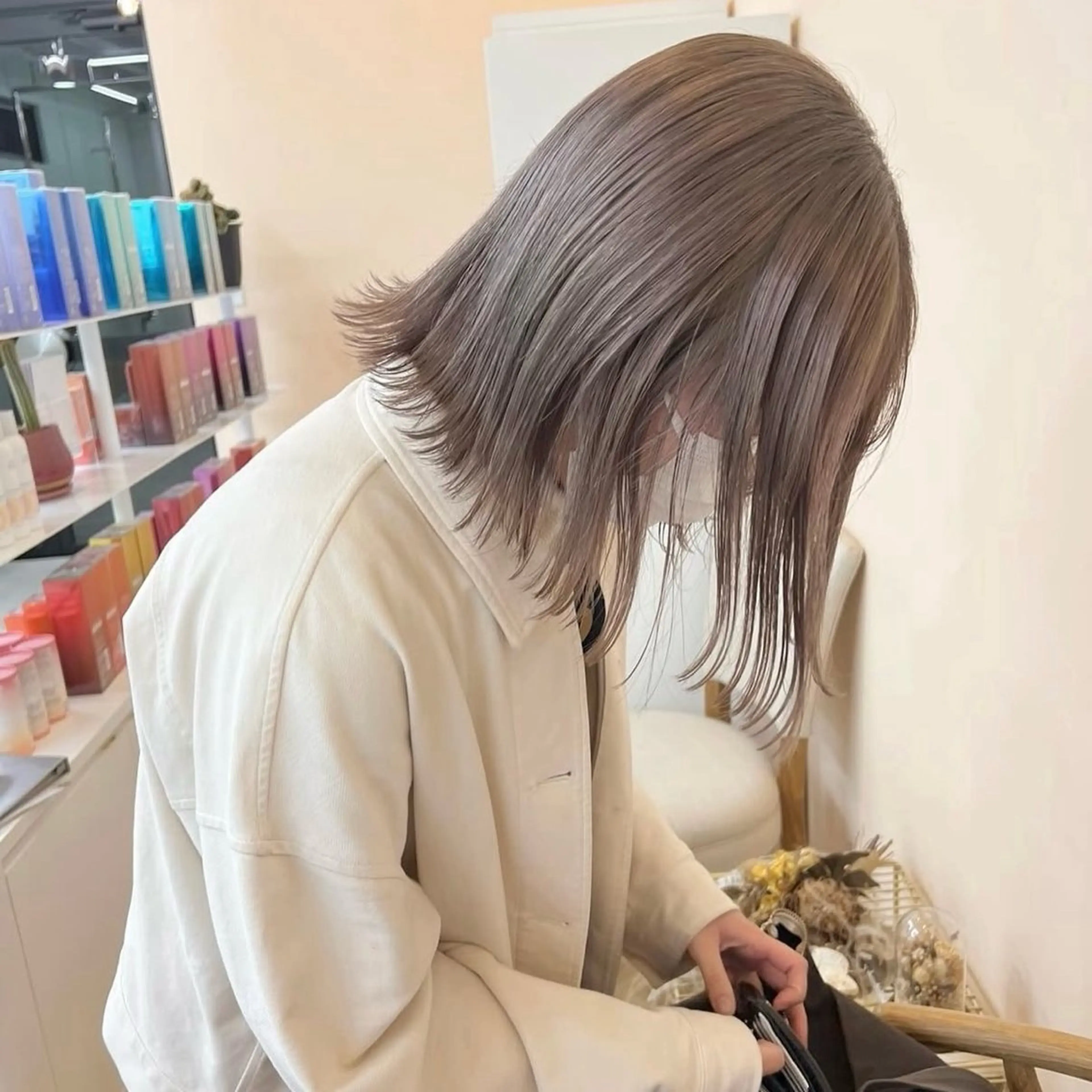 ミディアム カラー グレージュ ヘアカラー JOULE'S（ジュール）所属・JOULE'S yumekaのヘアスタイル