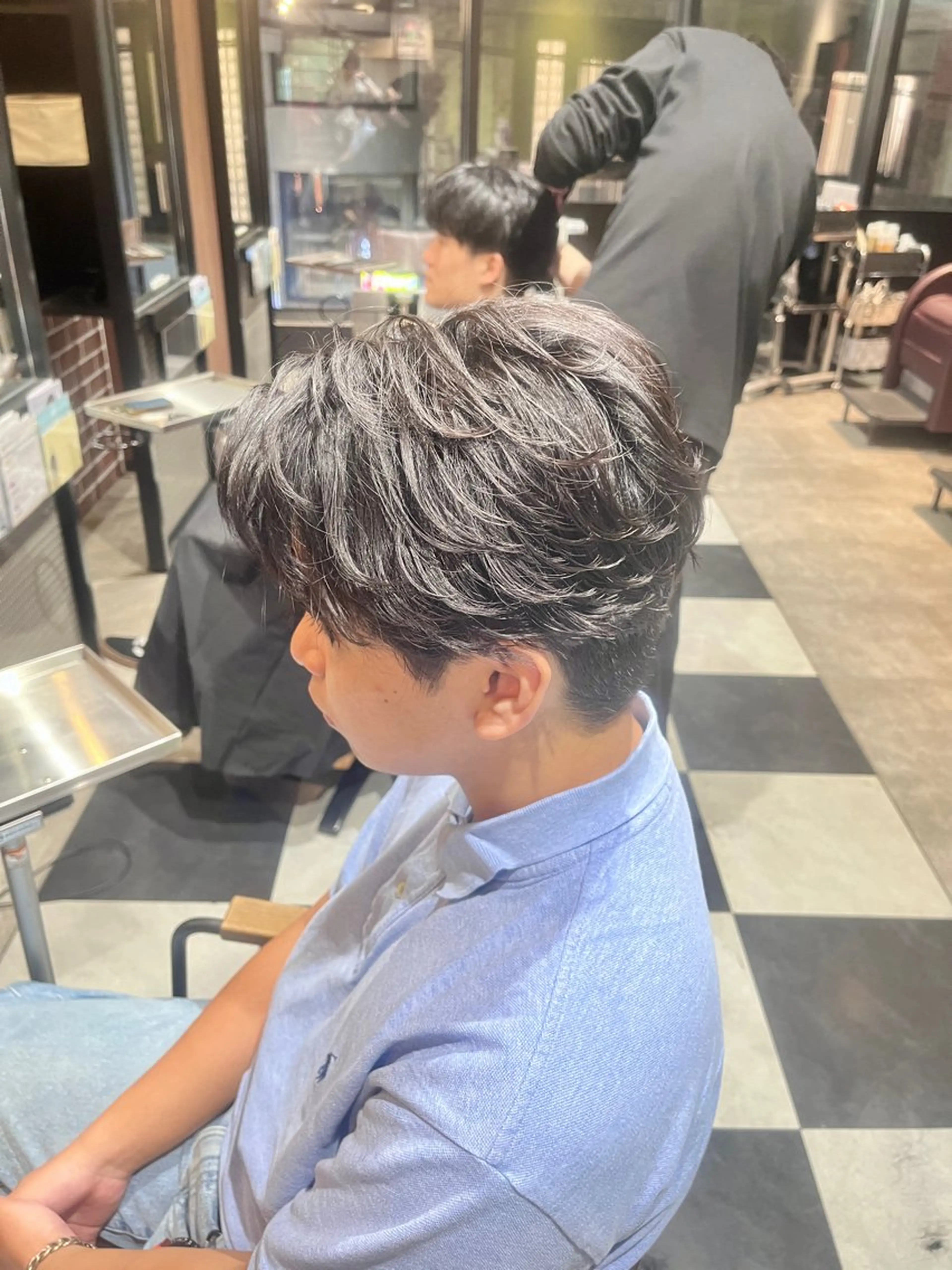 ショート パーマ メンズ フェザーパーマ メンズパーマ ショートヘア カット パーマ 🎧メンズパーマ特化 /RUI🎧のヘアスタイル