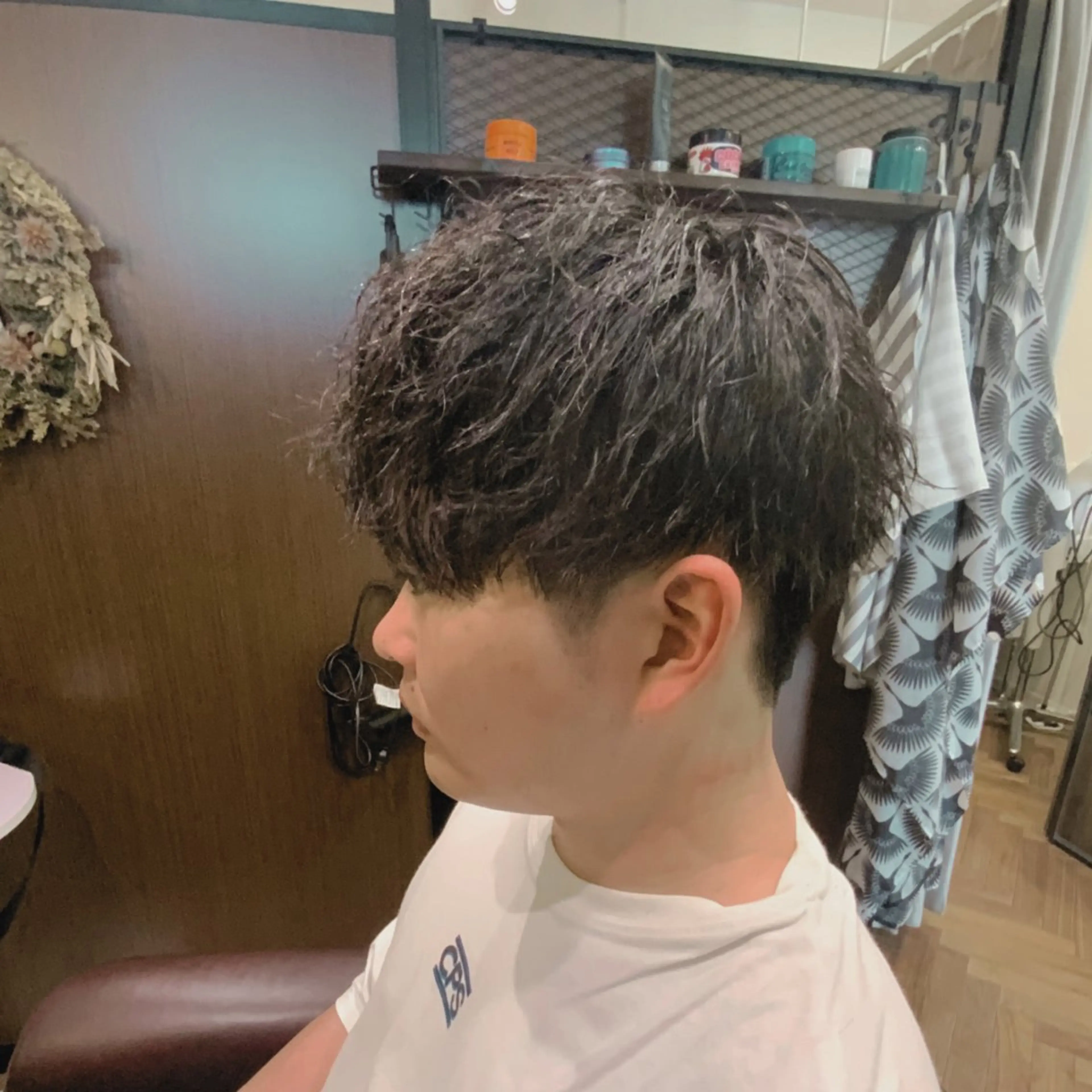 ショート パーマ メンズ ツーブロック ショートヘア メンズ/ケアパーマ /hayashiのヘアスタイル