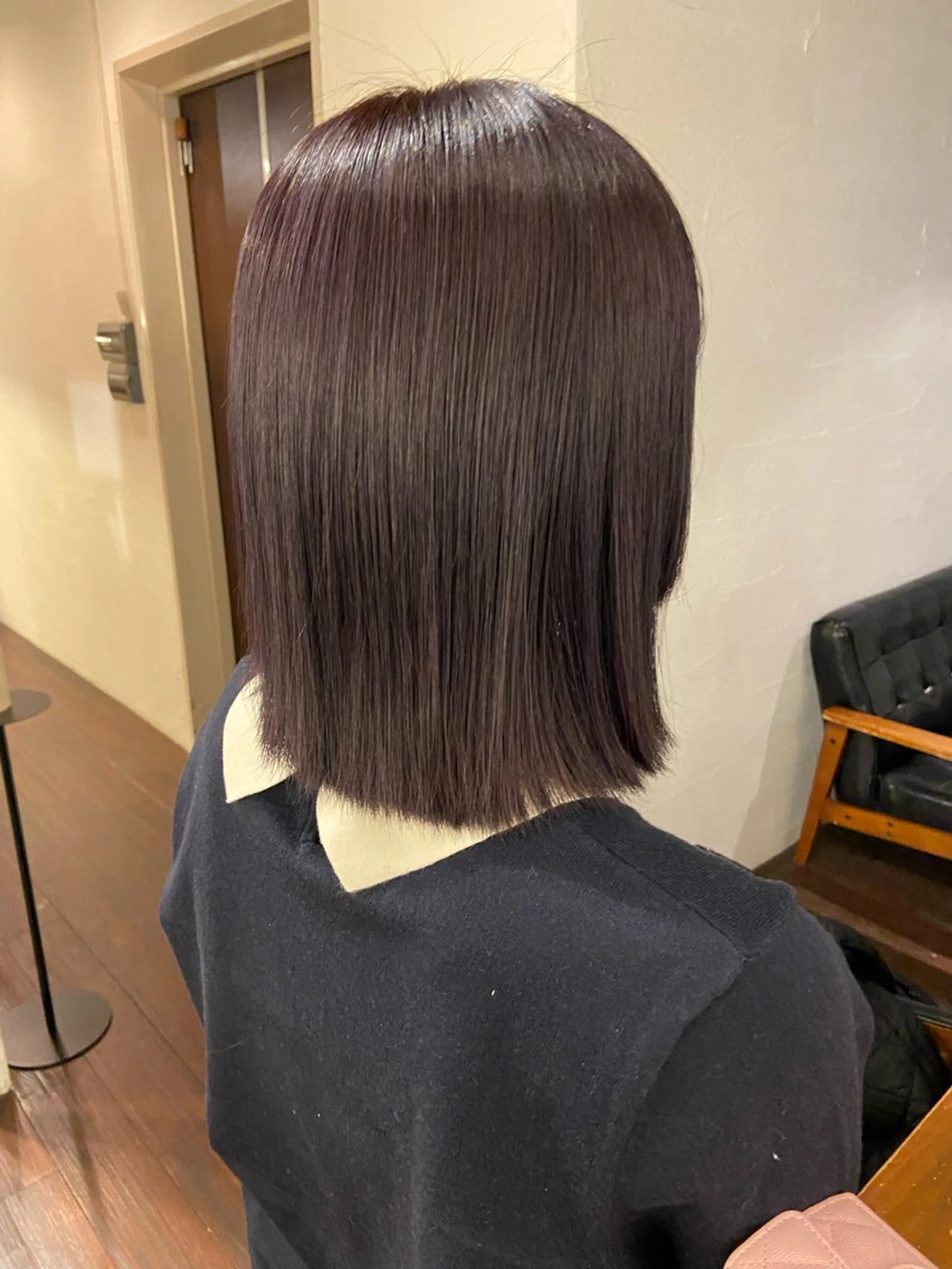 ミディアム カット ヘアカラー トリートメント aW HAIRカンノ カナエのヘアスタイル
