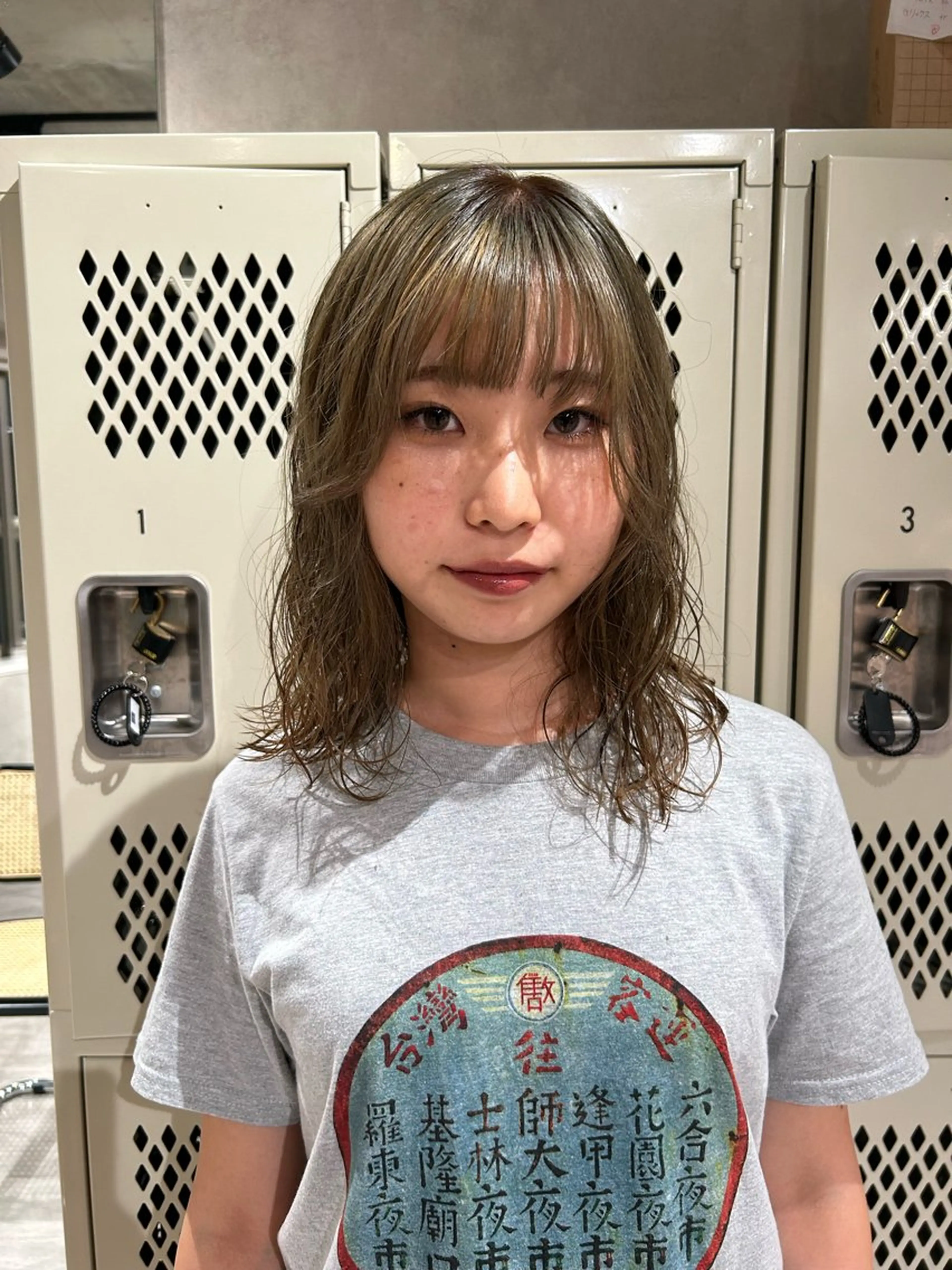 ミディアム カラー パーマ ayano/パーマ/ 暖色カラーのヘアスタイル