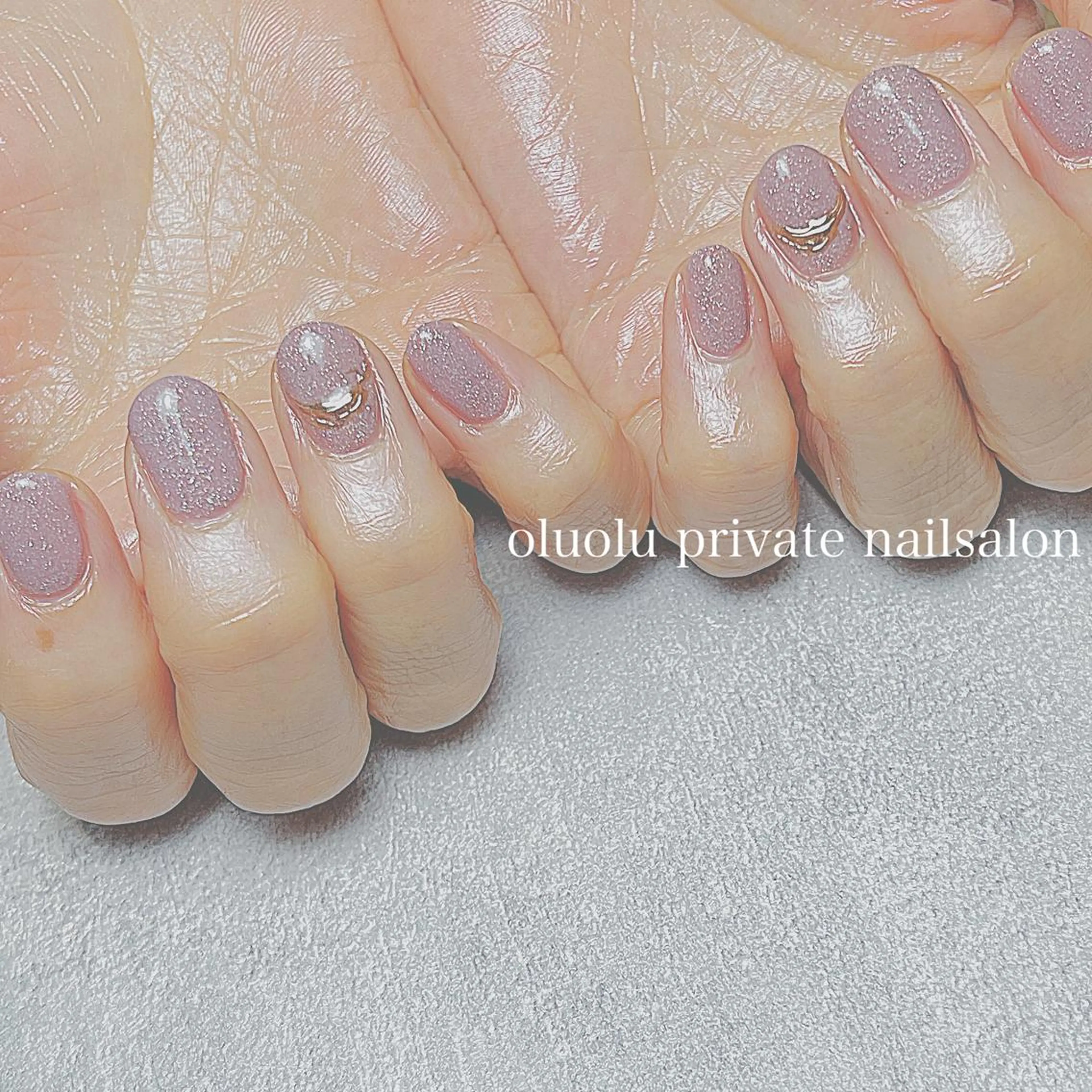 ネイル アートネイル ミラーネイル オフィスネイル ワンカラーネイル ブライダルネイル ハンドネイル 大村 紬華のネイルデザイン