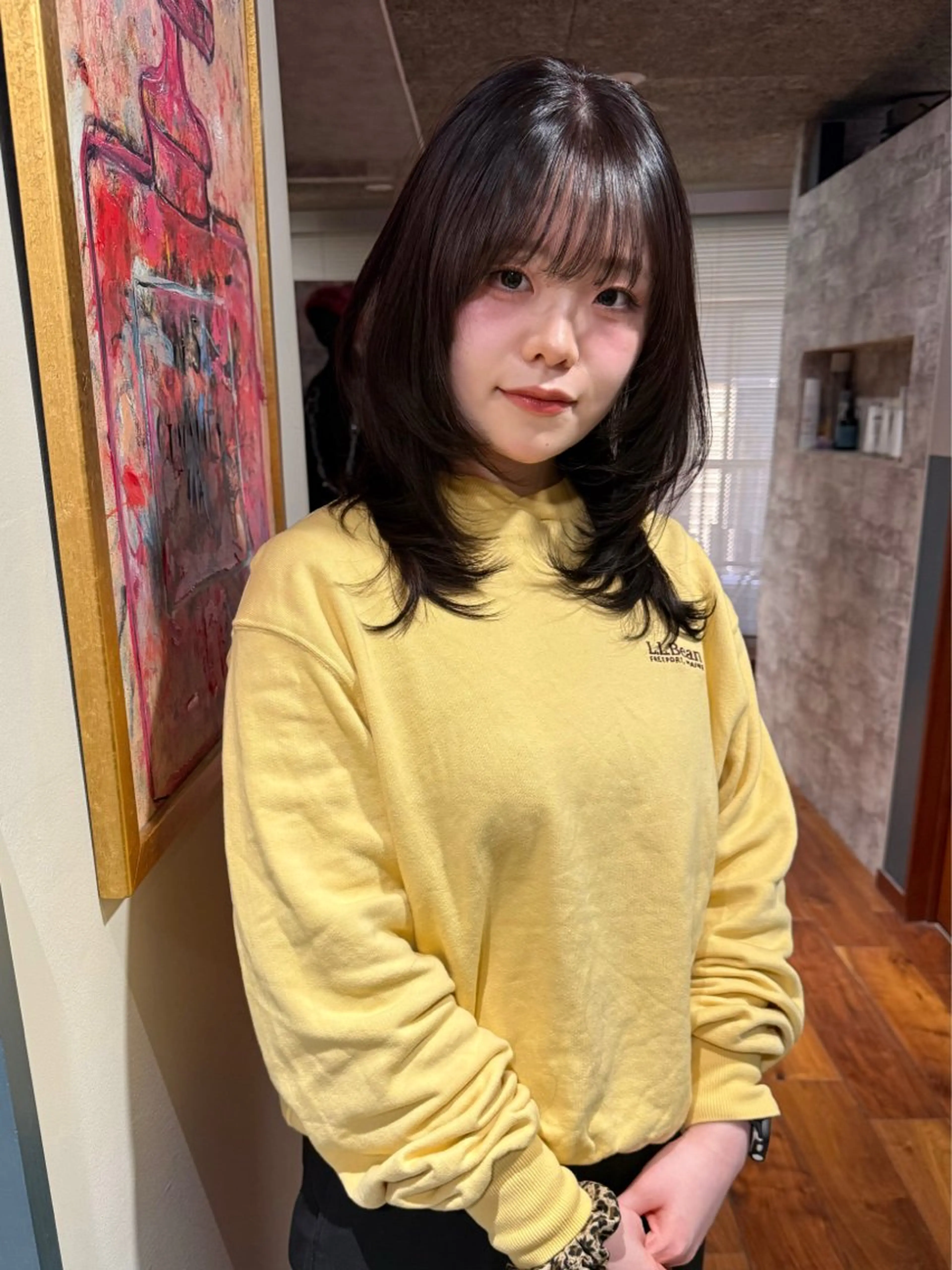 ミディアム カラー パーマ ミディアムパーマ カット ヘアカラー 縮毛矯正 トリートメント mai / linoah˚✧のヘアスタイル